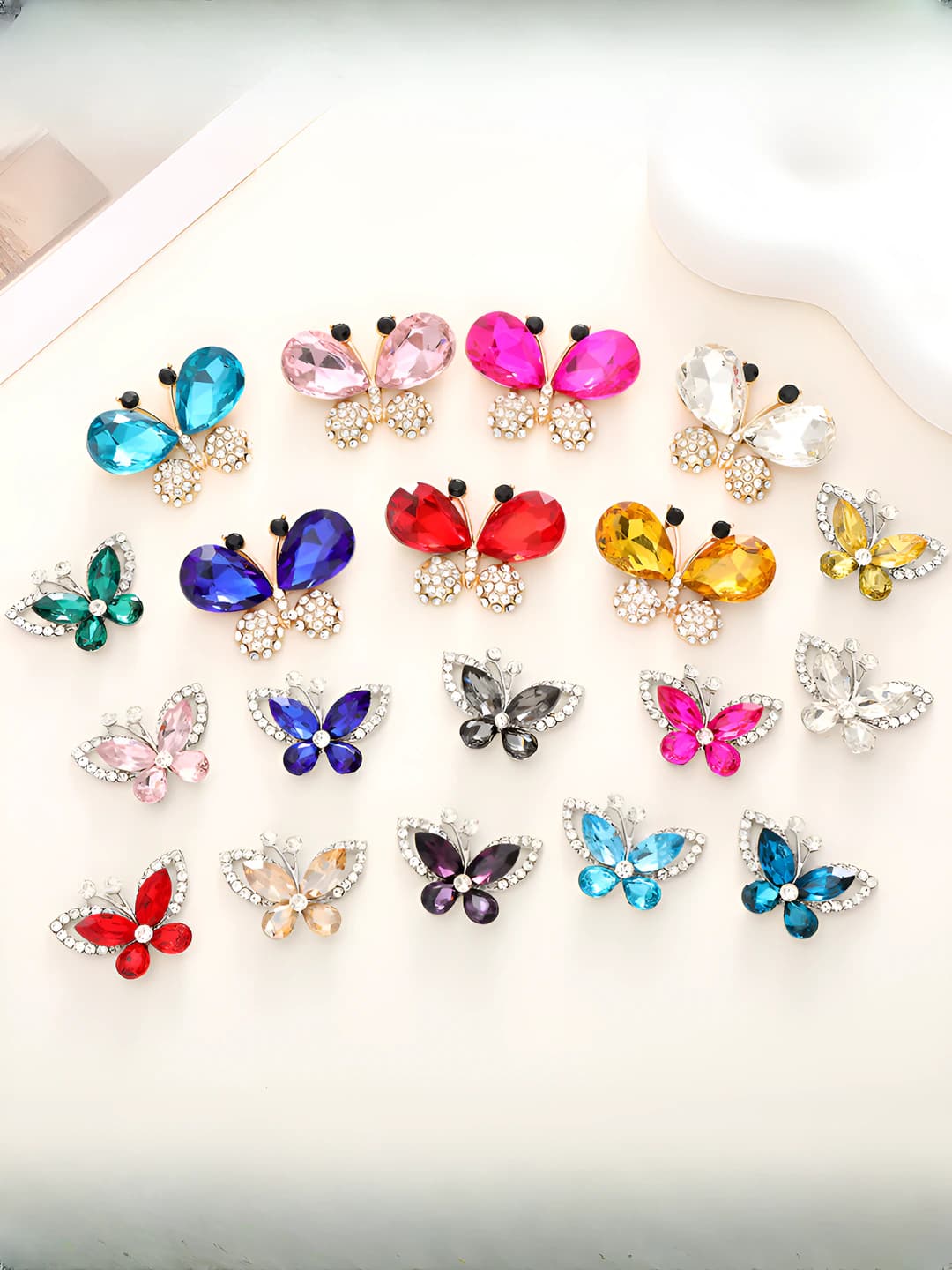 Ayollar uchun kristal baqara sharmlar, dekorativ aksentlar, DIY aksessuarlar, qotishma metall, elektroplating, naqsh: baqara, uslub: lyukhs