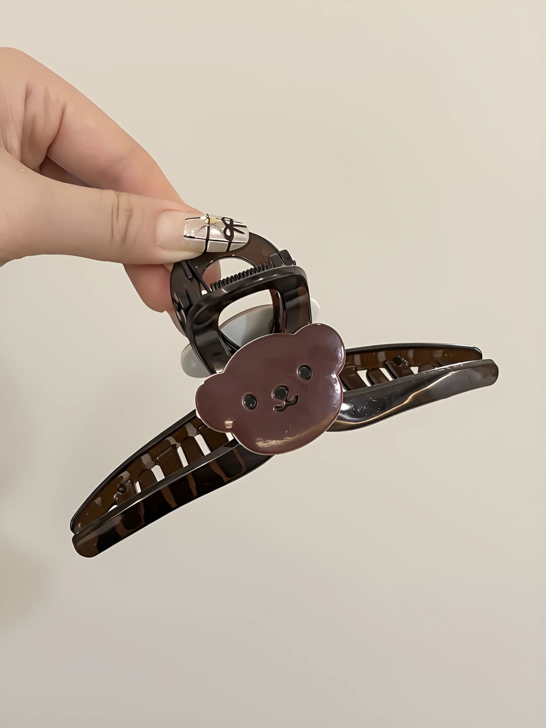 Brown bear large PC clip ~12.7 cm