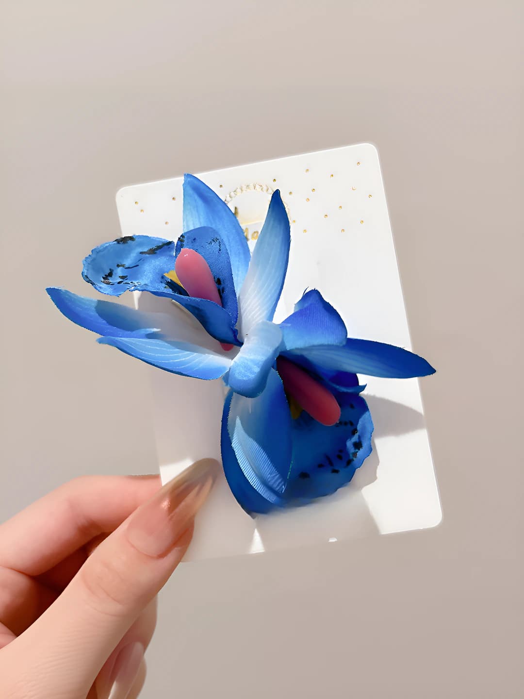 4# Gradient blue 3D phalaenopsis clip 4 cm
