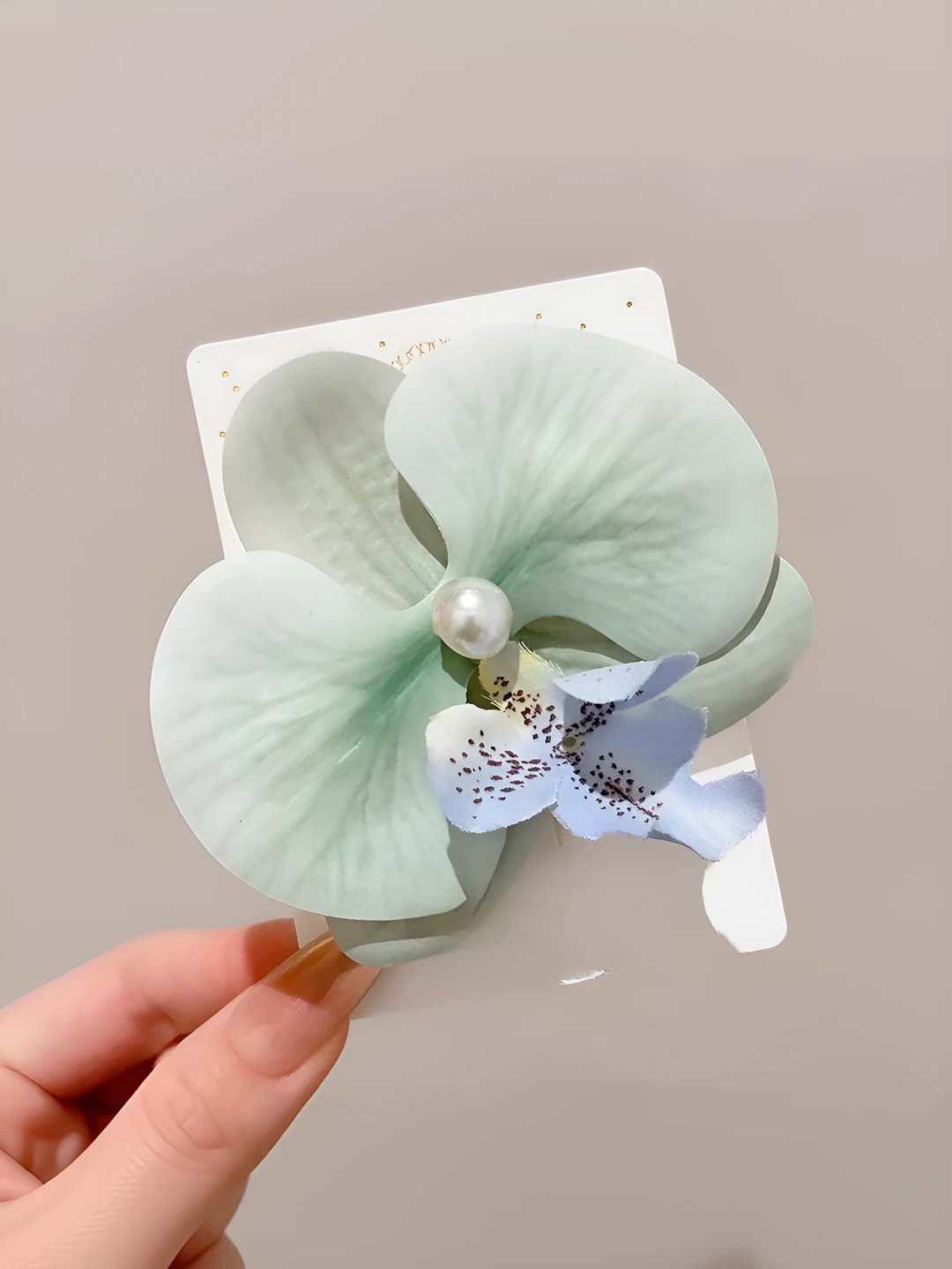 4# Yashil - phalaenopsis marvarid o'lik qisqich