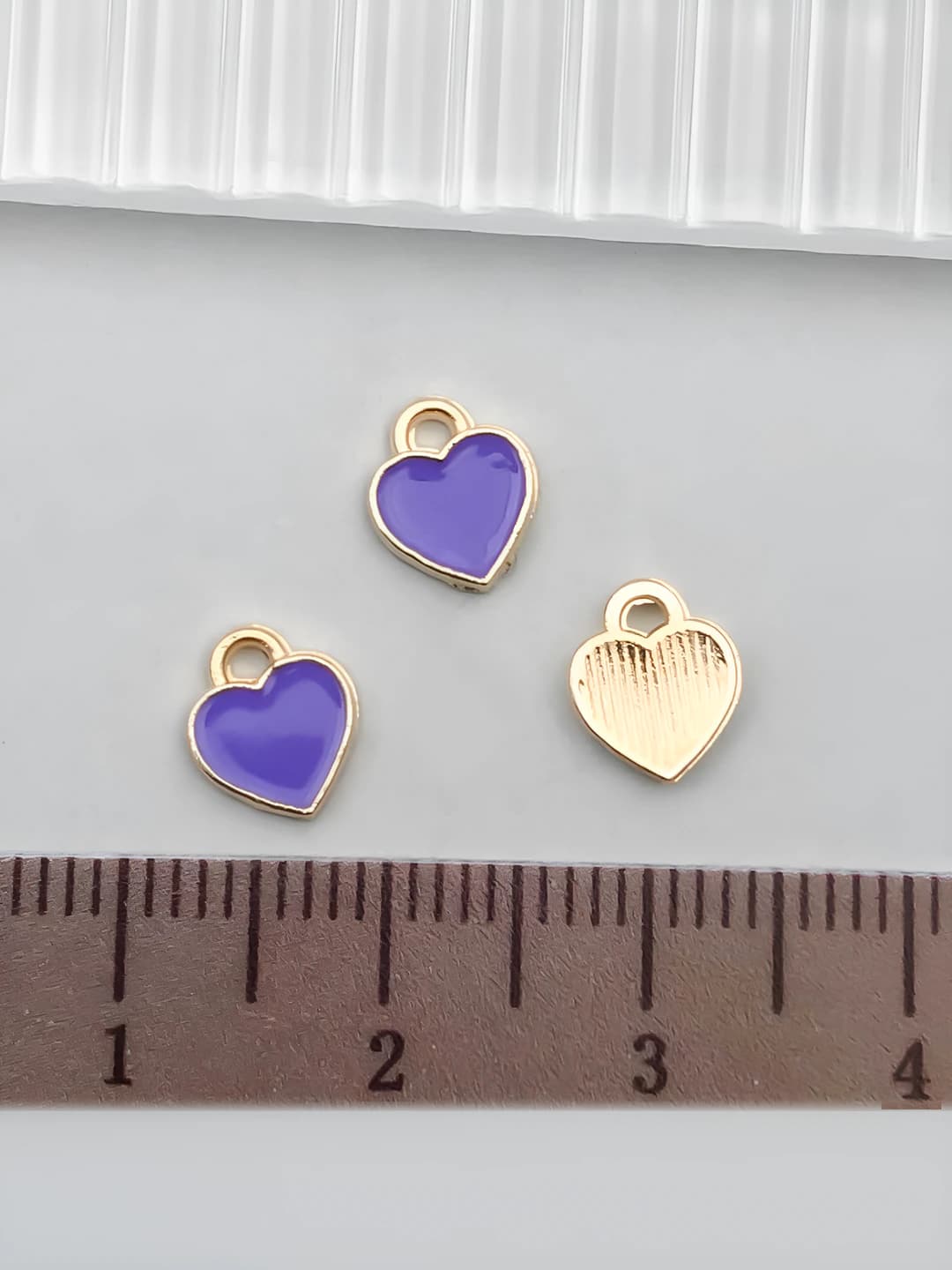 1 ta Binafsha damla yurak 8x6mm-0.23g
