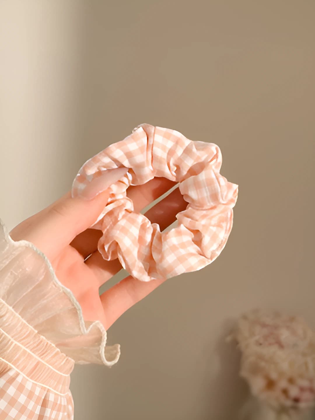 8# Pink tea - small plaid