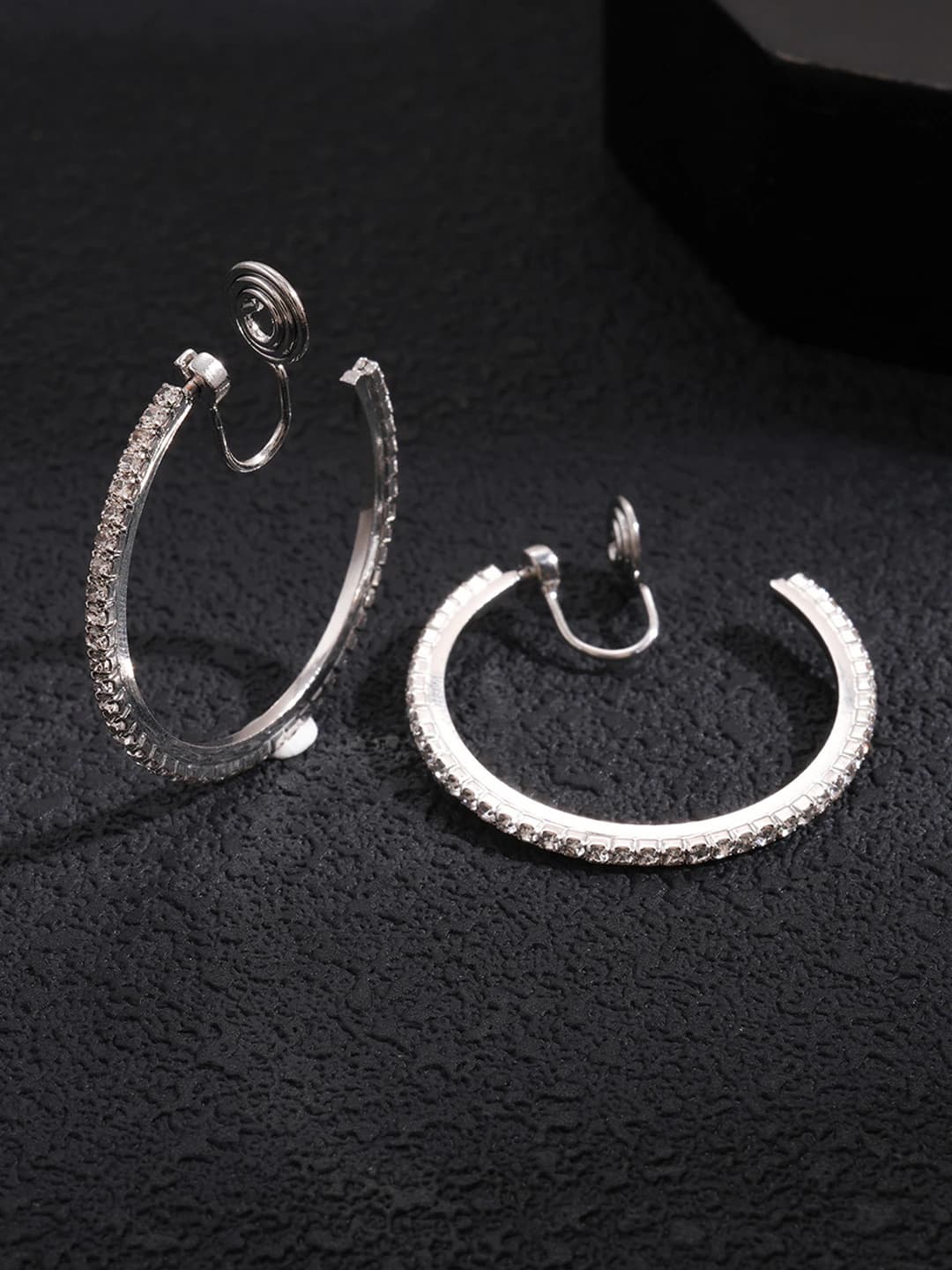 Ear clips - Silver - 3 cm