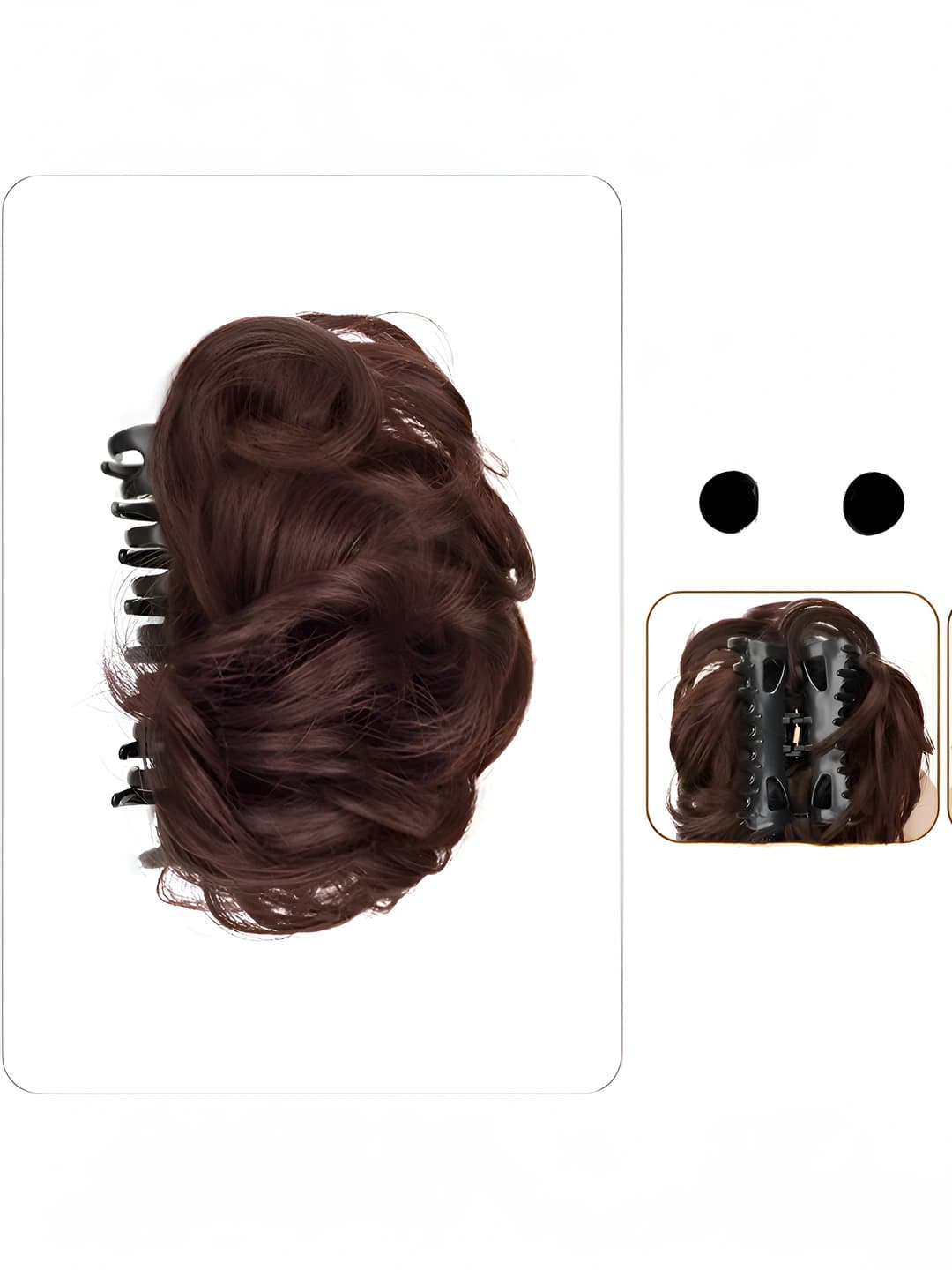 Dark brown, voluminous