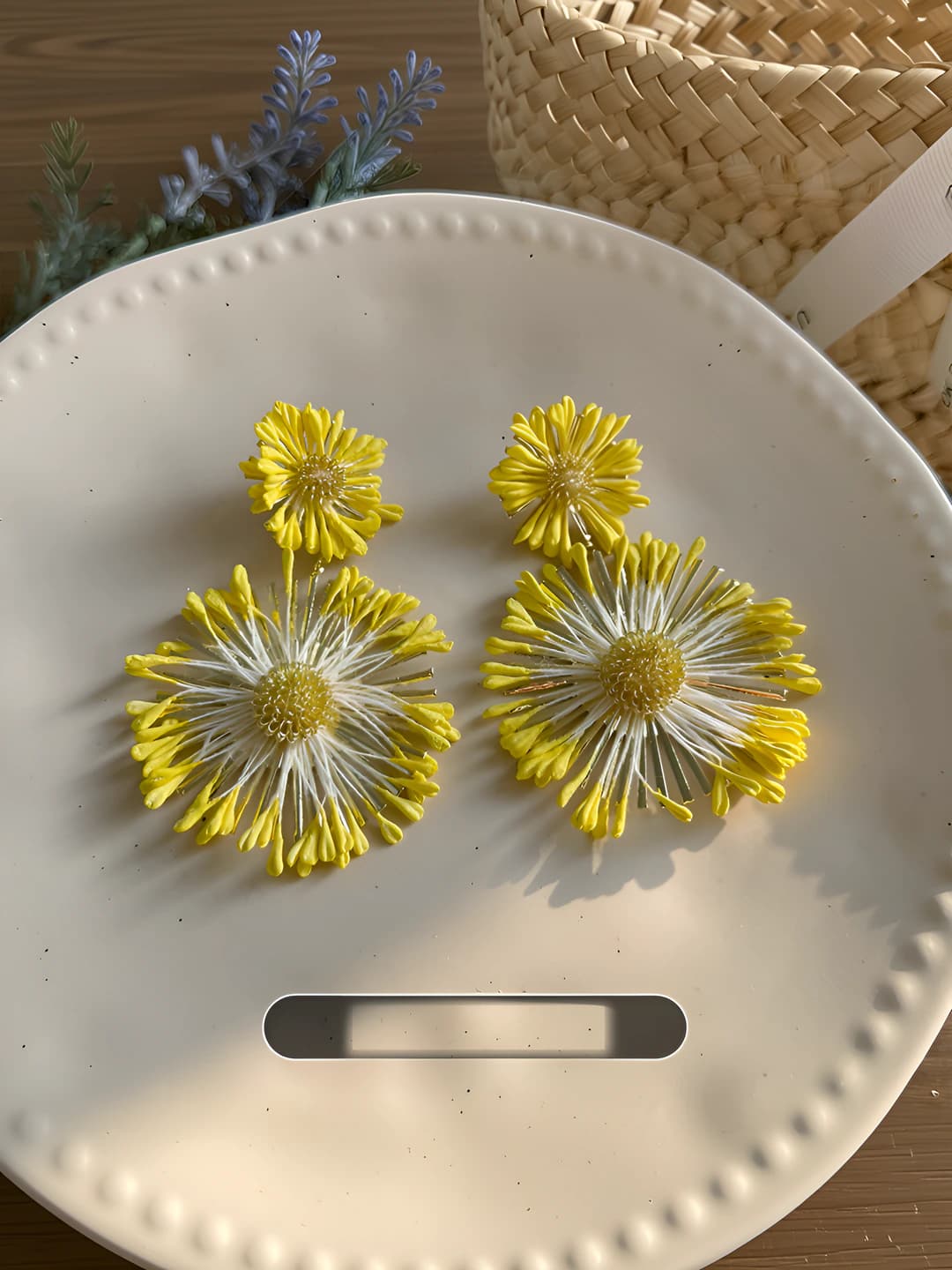 Yellow metal sunflower