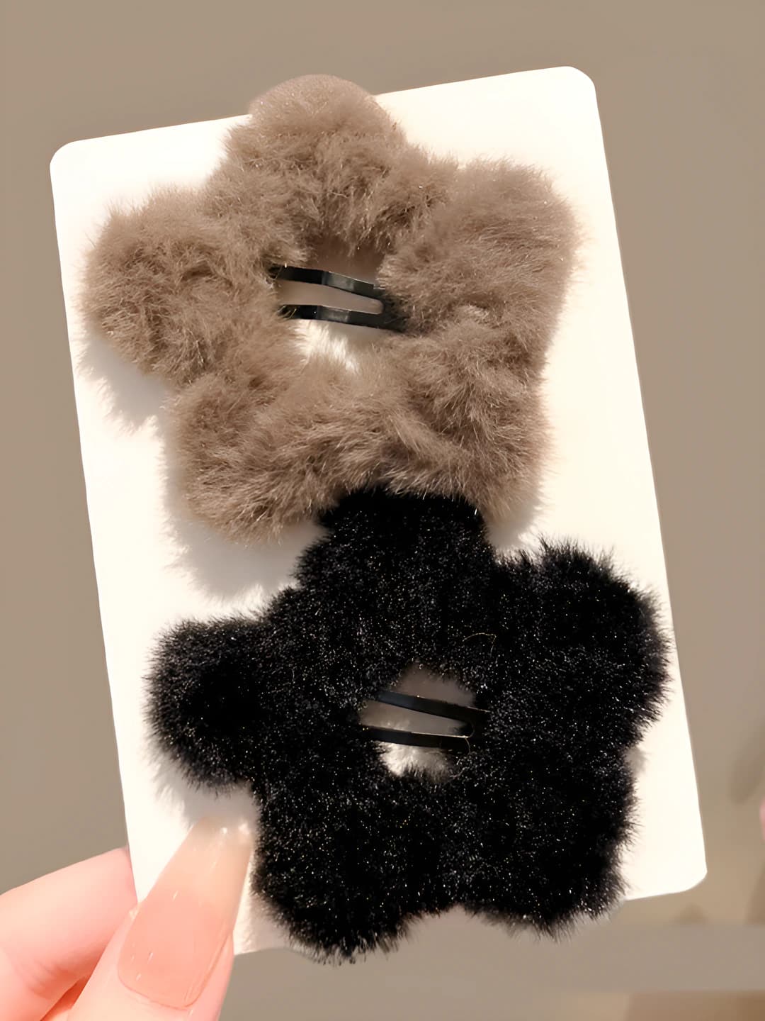 10# Чёрно-кофейная пара звёзд 6.5cm