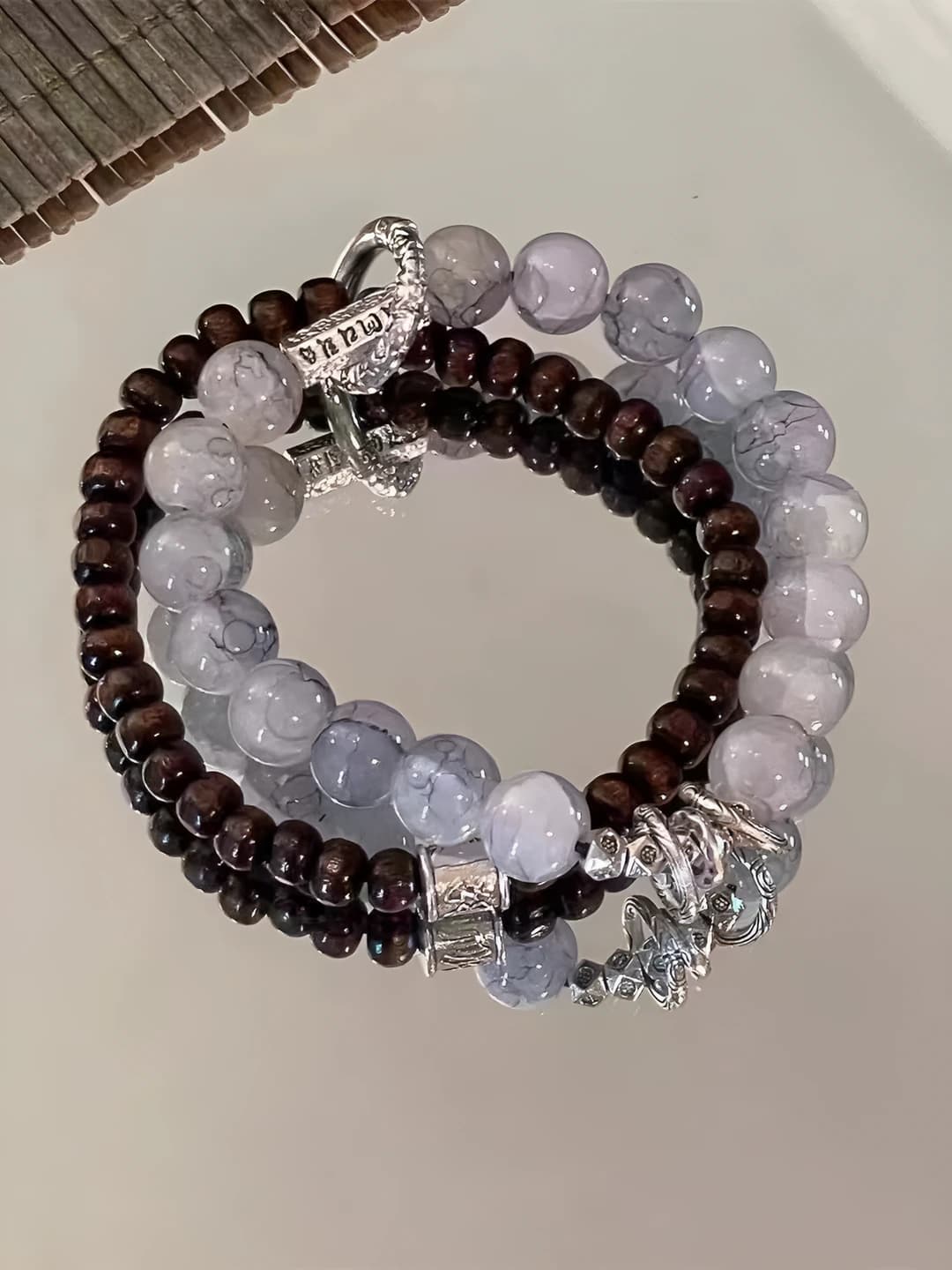 Double layer glacier bracelet [1 pc]