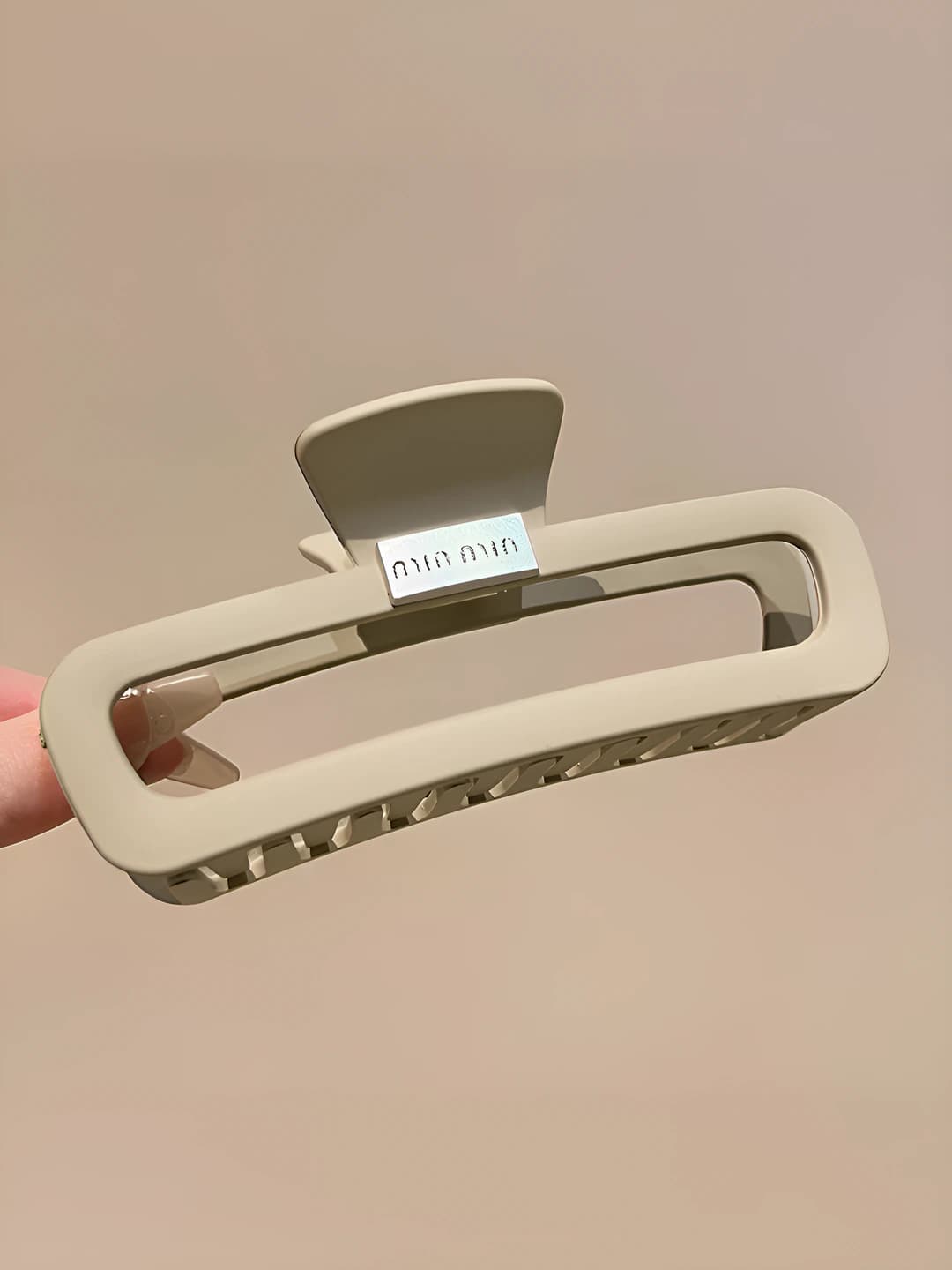 Oval letters, khaki, 13 cm