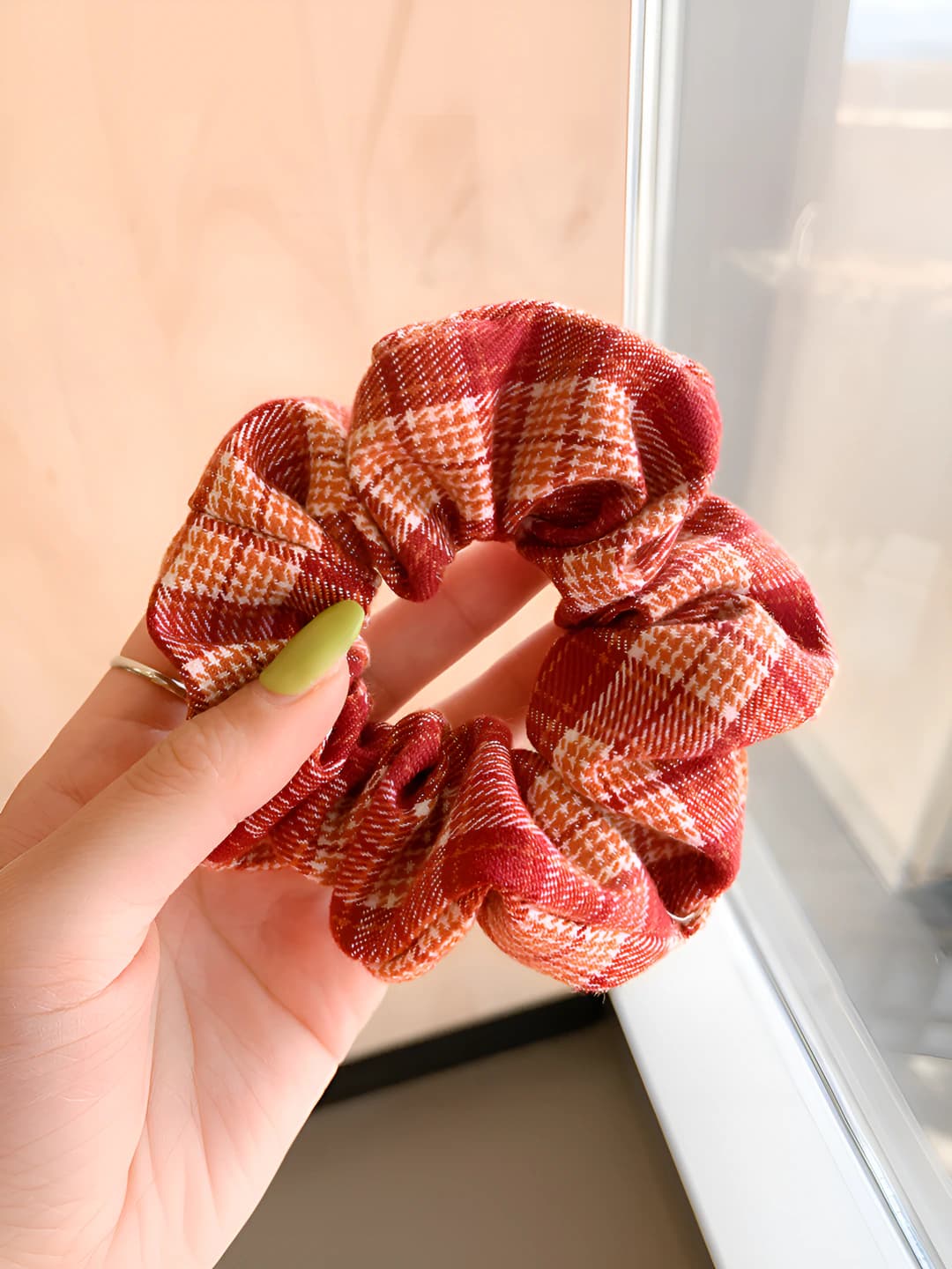 2# Pumpkin orange plaid