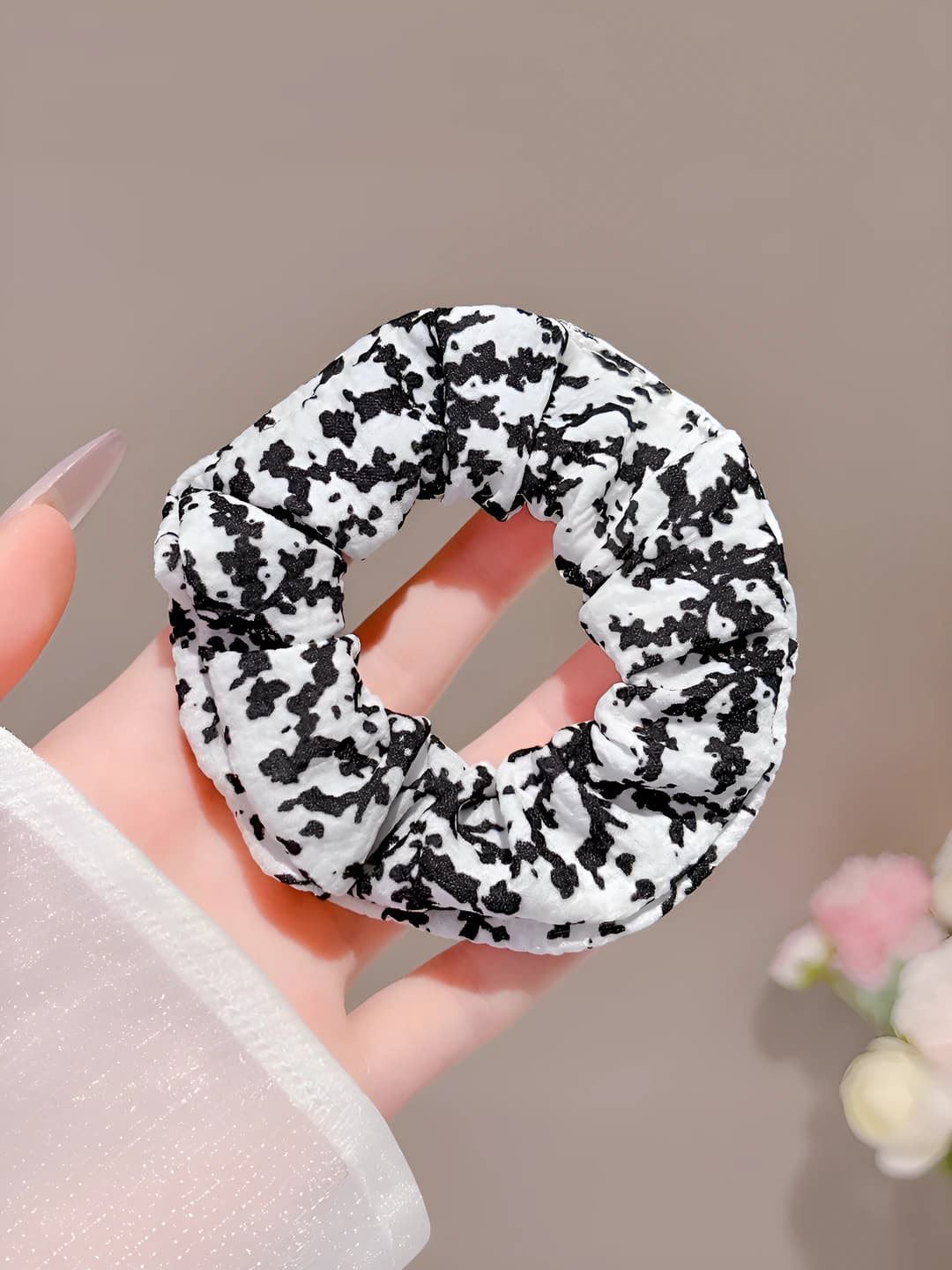 4# Black, floral