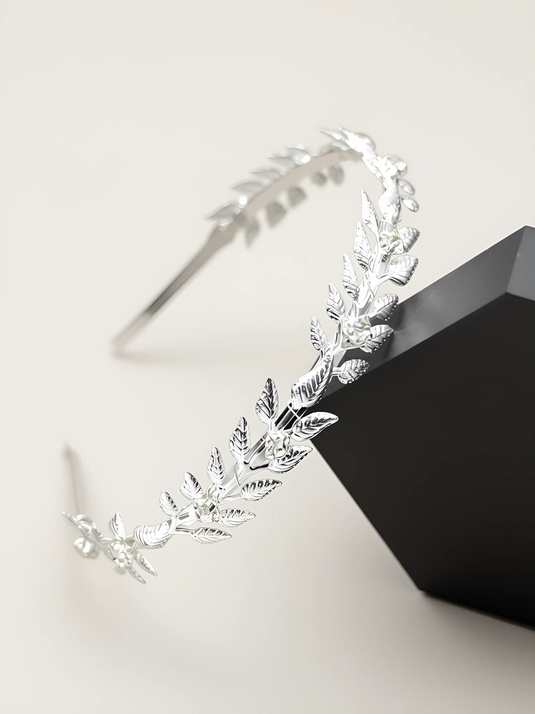 Silver, with diamonds, headband