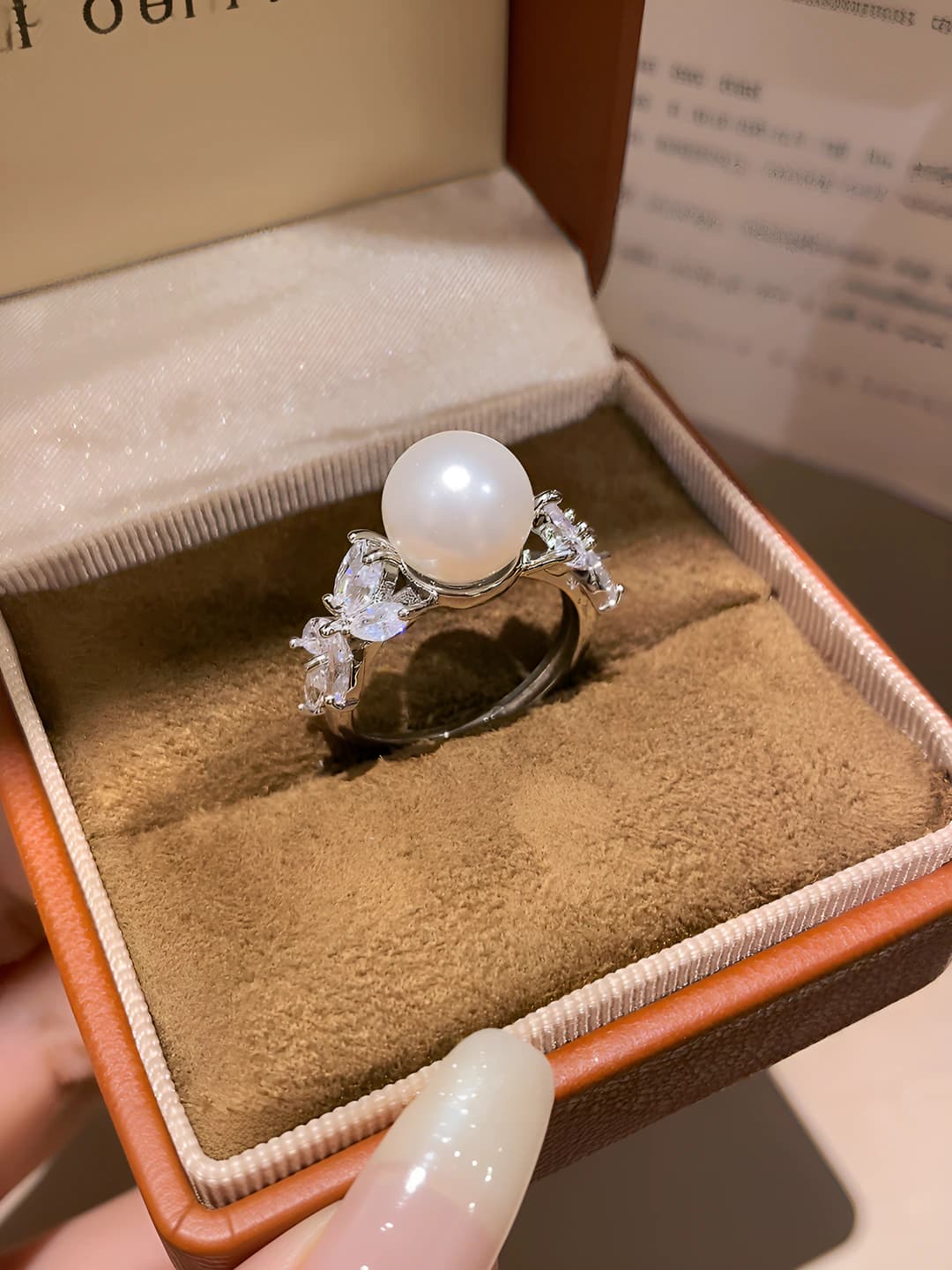 51# Ring - Silver - White