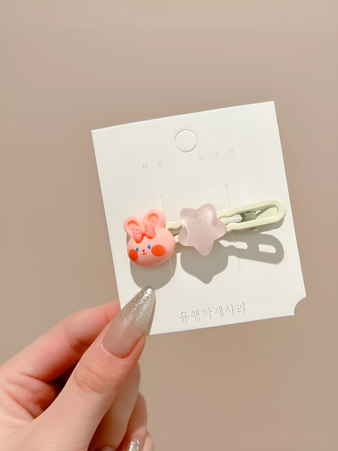 Pink rabbit, 6 cm