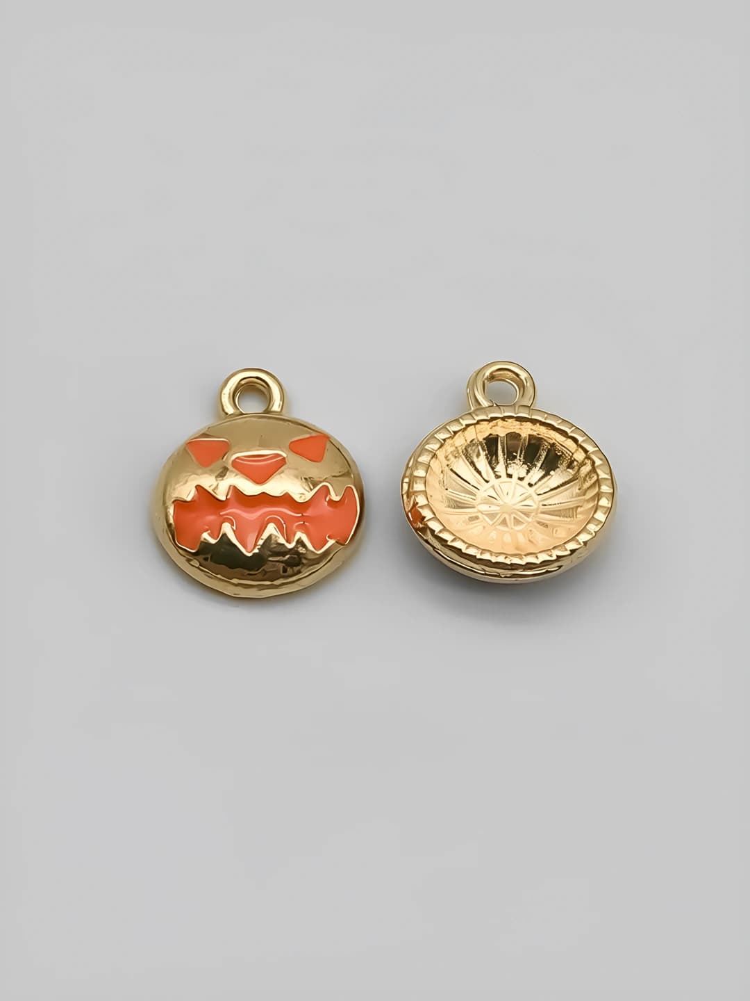 1 ta to'q sariq Halloween baqalari 11x13mm-1g-14011