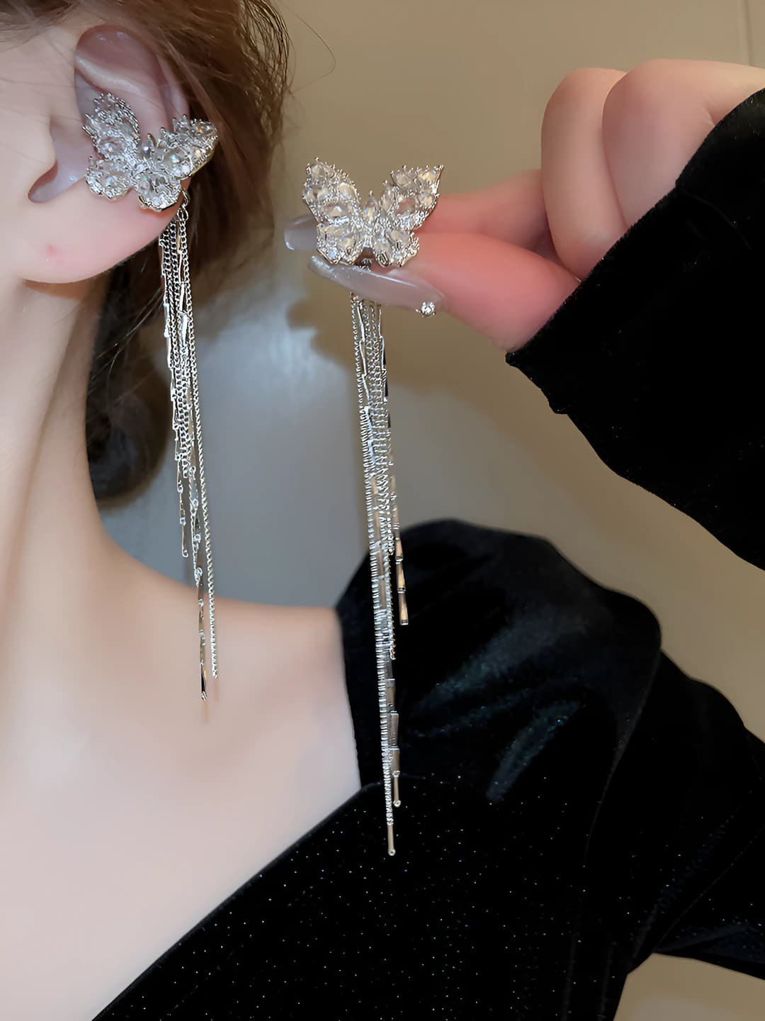 Ear cuff - Silver - Pair