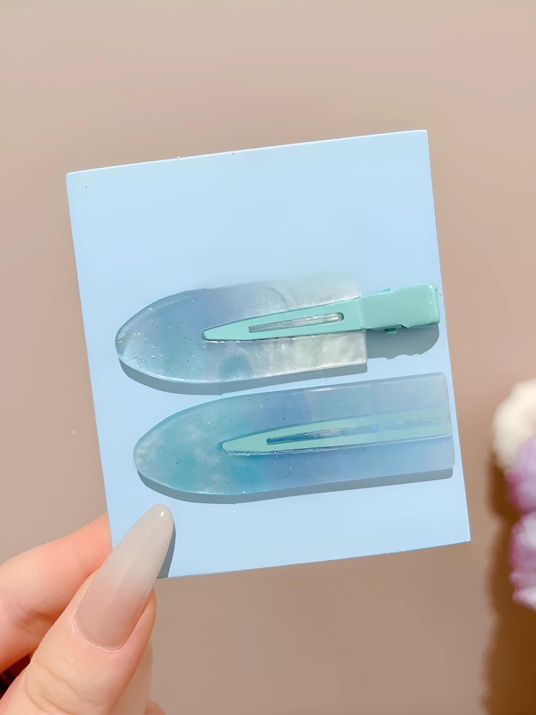 4# Sky blue 2 pcs - 6.5 cm