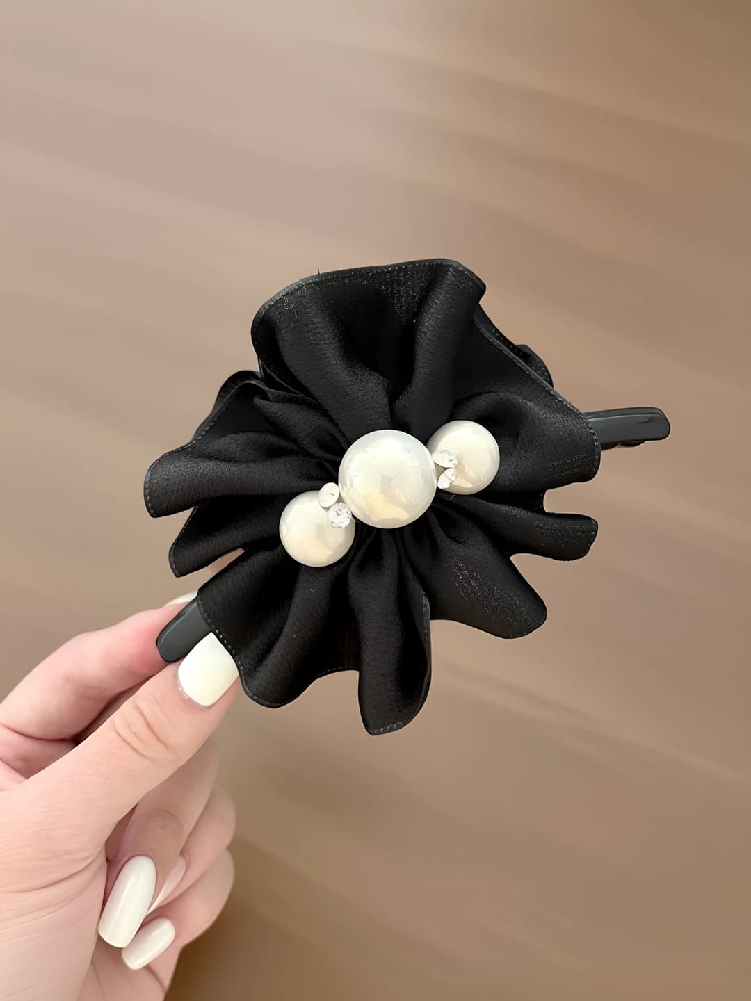 Зажим с жемчугом 13cm