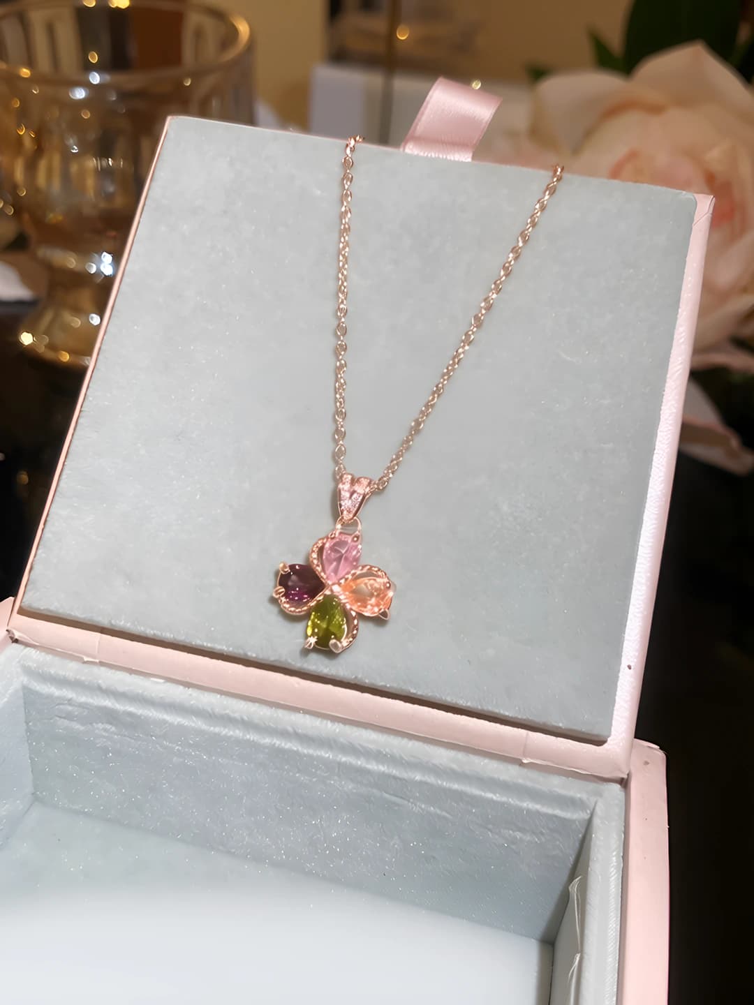 35# Necklace - Rose gold - Multicolour