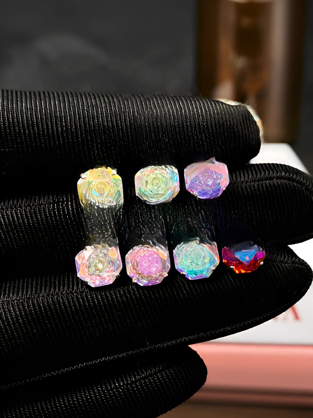 Yellow multicolour single 8mm