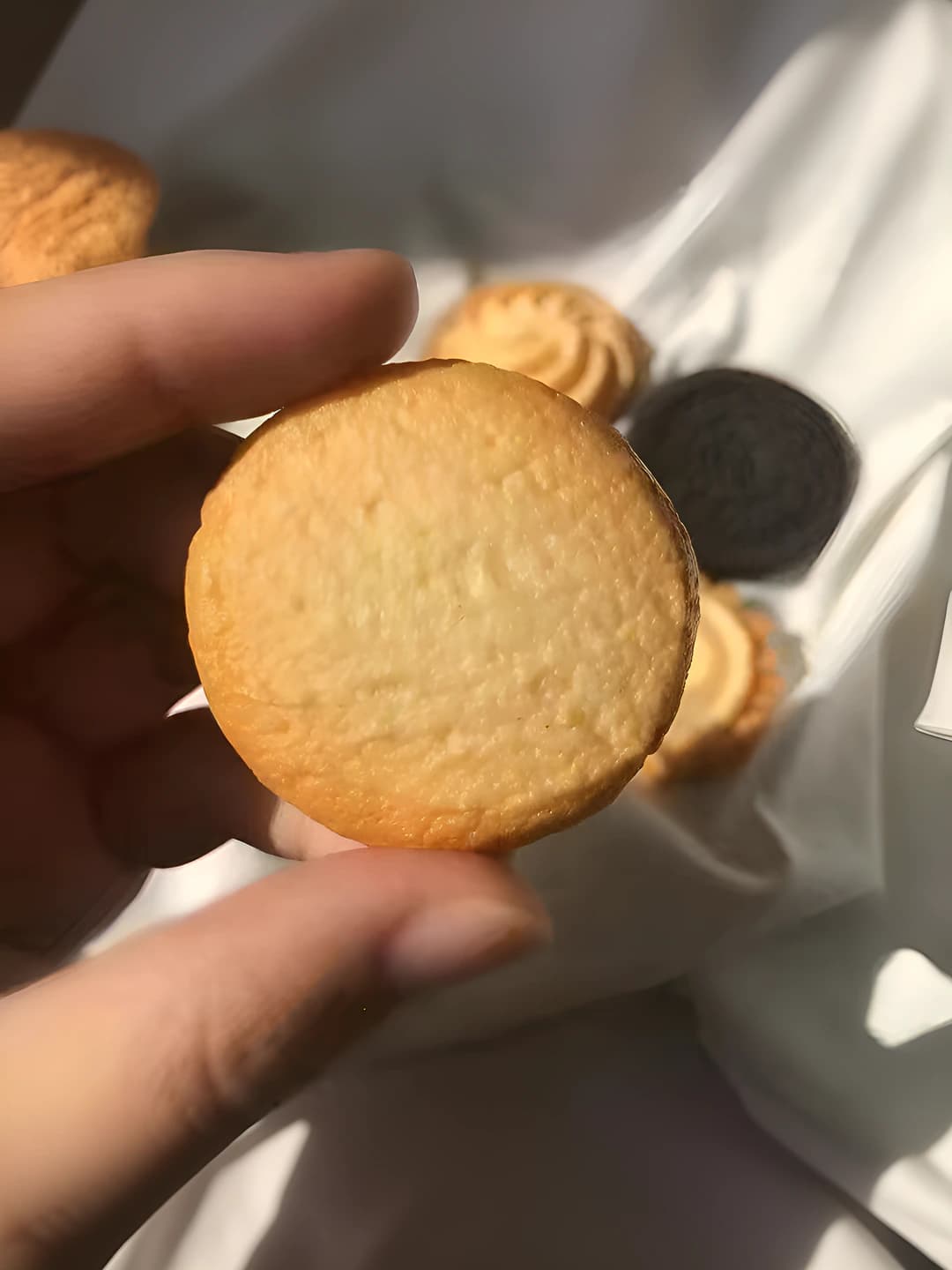 Round cookie, ~3 cm