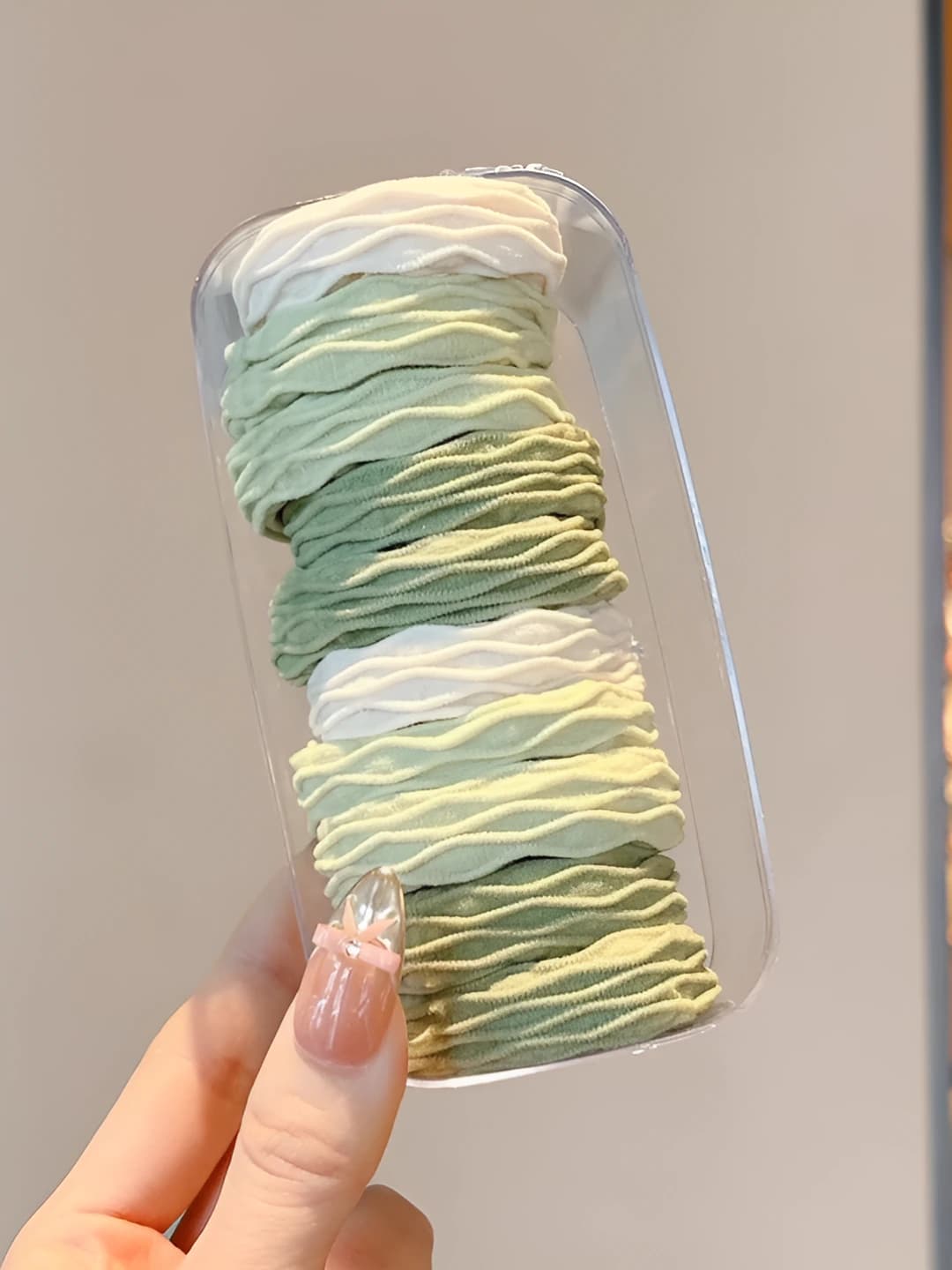 10# Menta yashil - to'r, 10 ta, oval quti, 4.5 cm