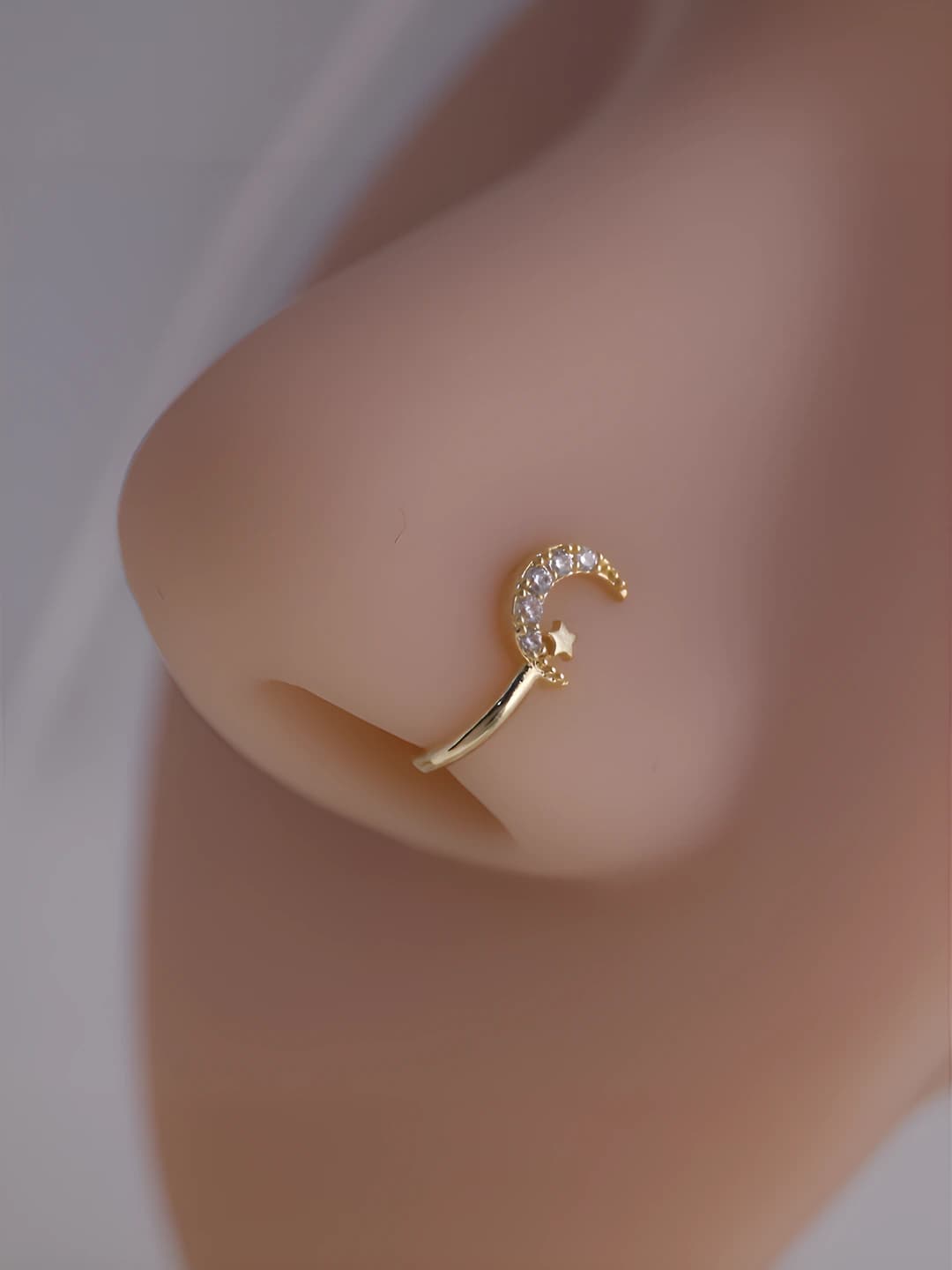 Moon and star nose clip (1 pc)