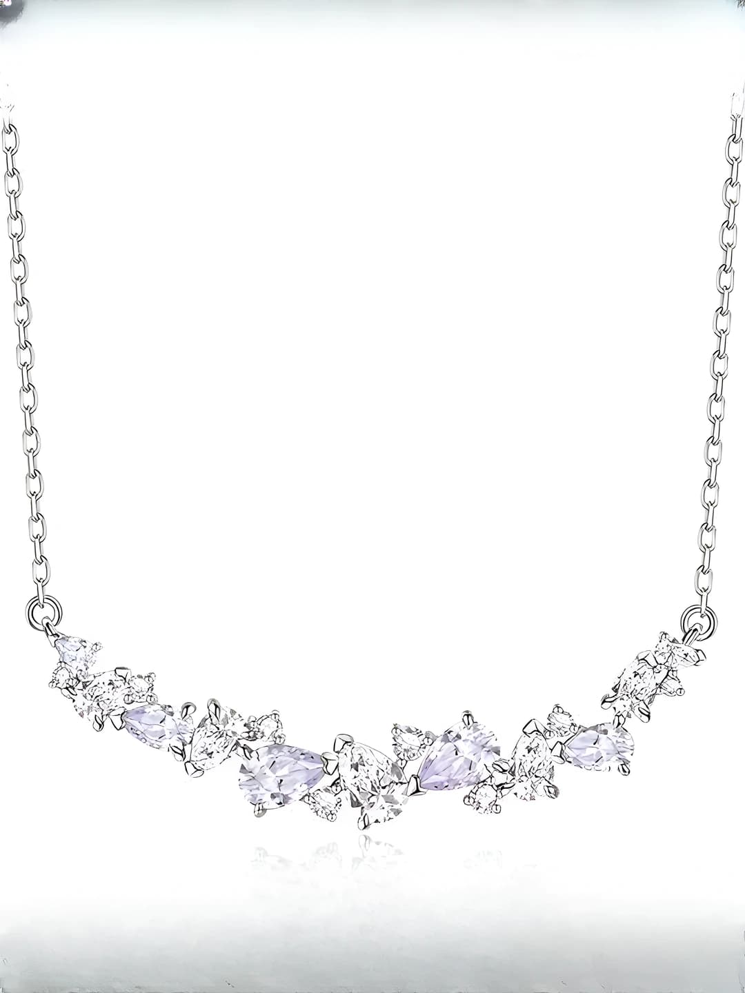 Wisteria necklace - Purple diamond