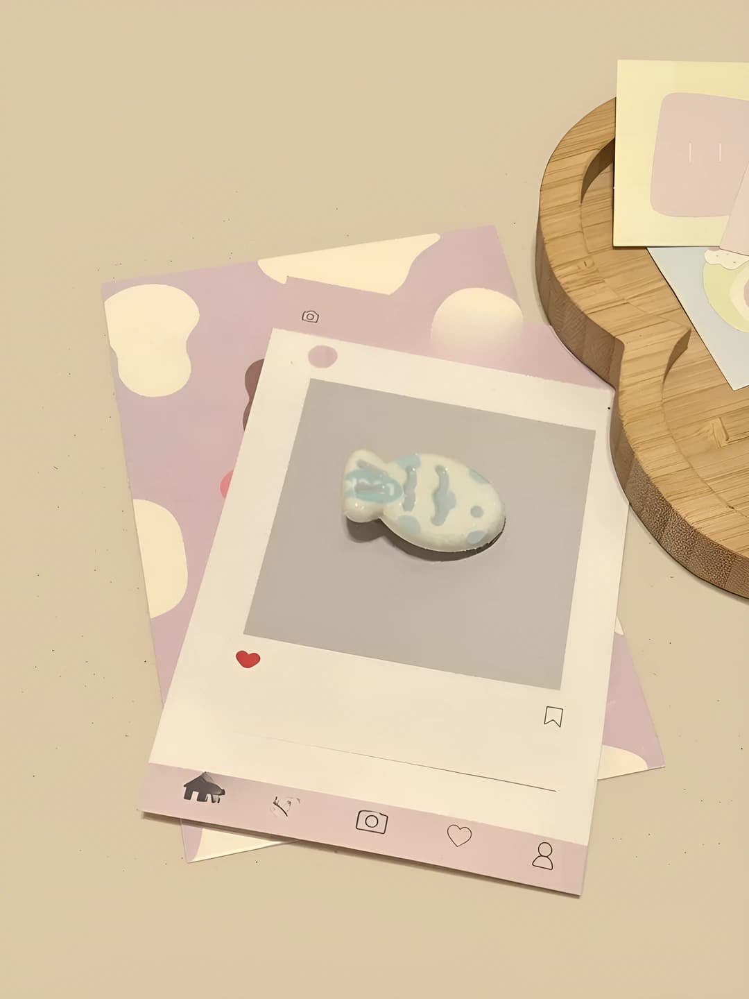 Blue fish hair clip