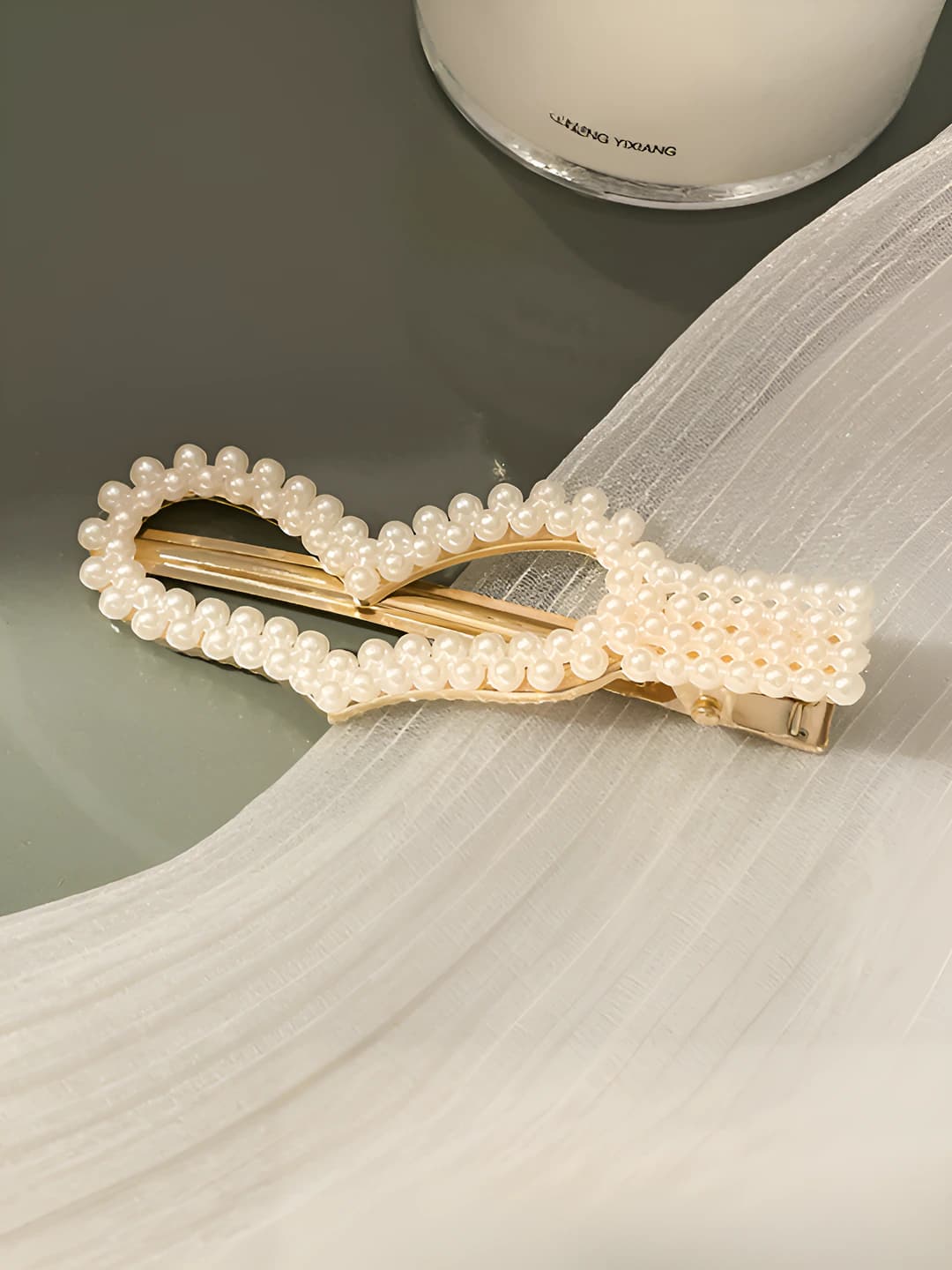 Alligator clip heart 7 cm