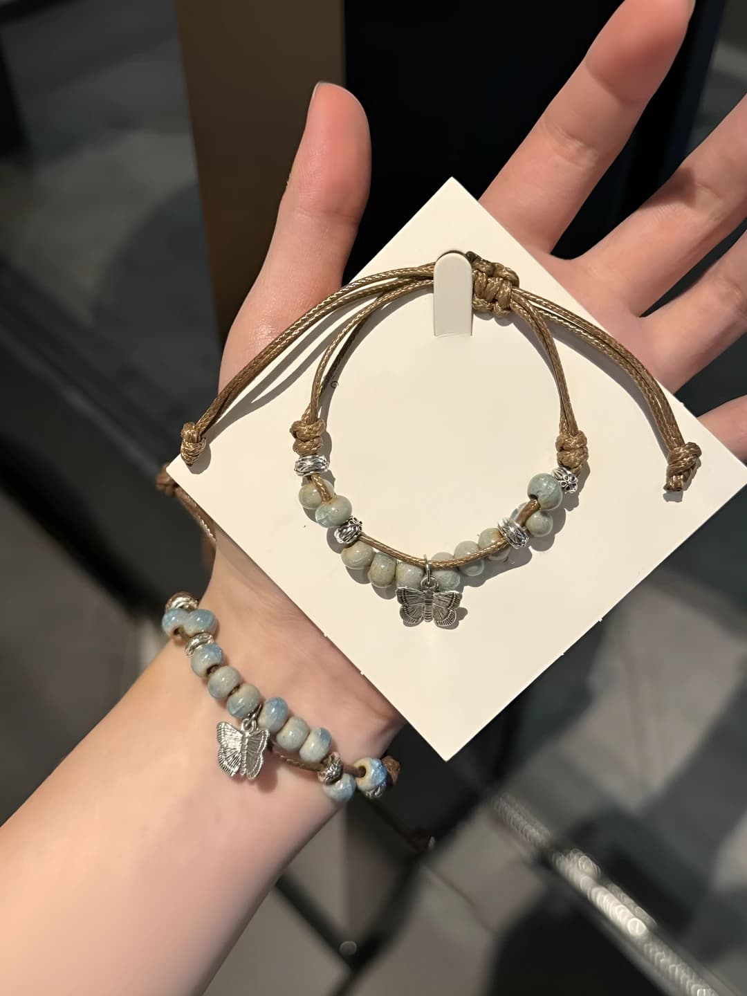 Kiln-change woven butterfly bracelet [1 pc]