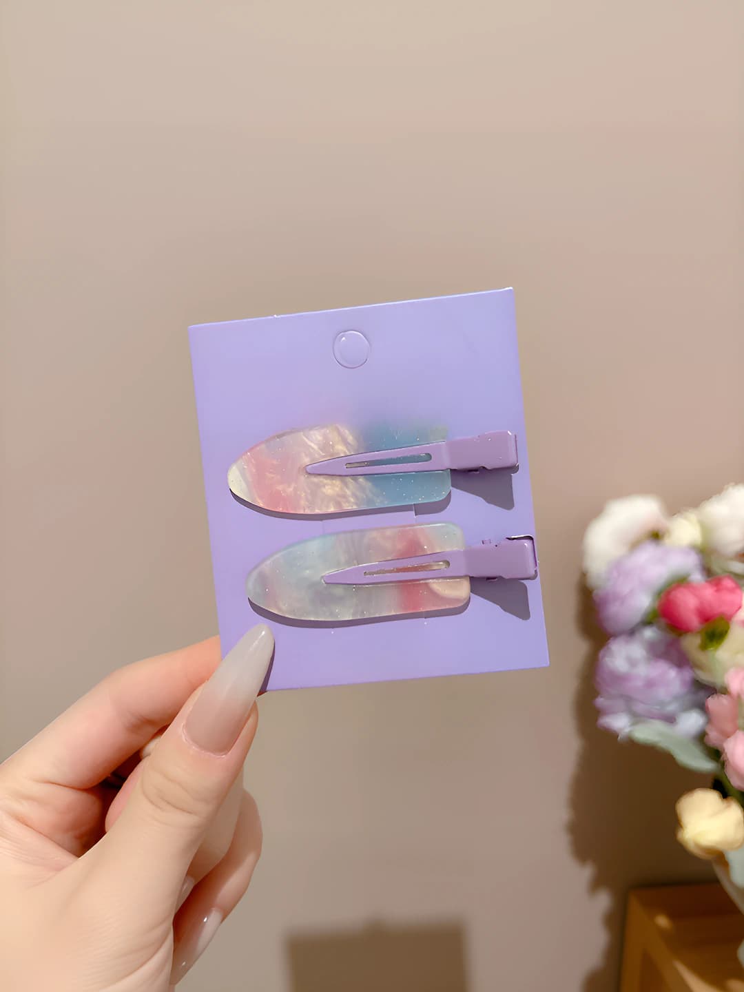 1# Purple 2 pcs - 6.5 cm