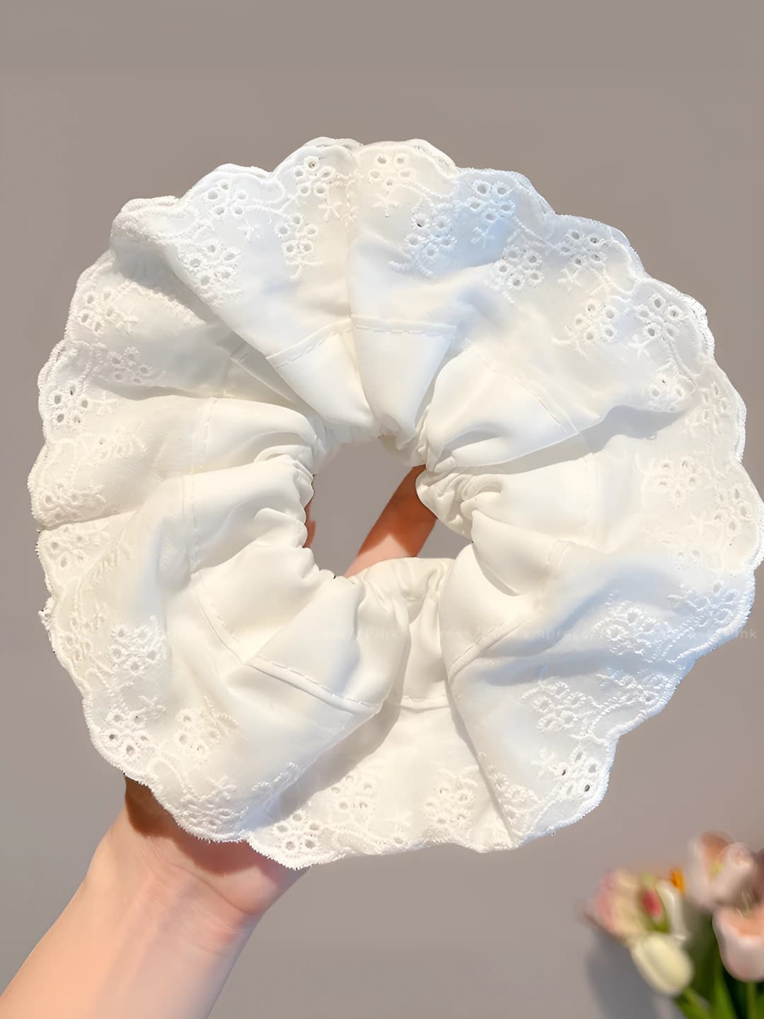 1# White lace (4 layers) 12 cm