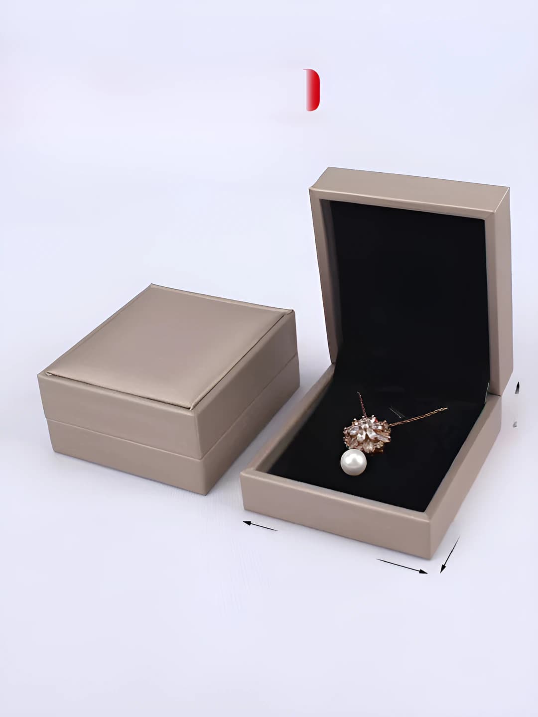 Premium necklace box - Champagne gold