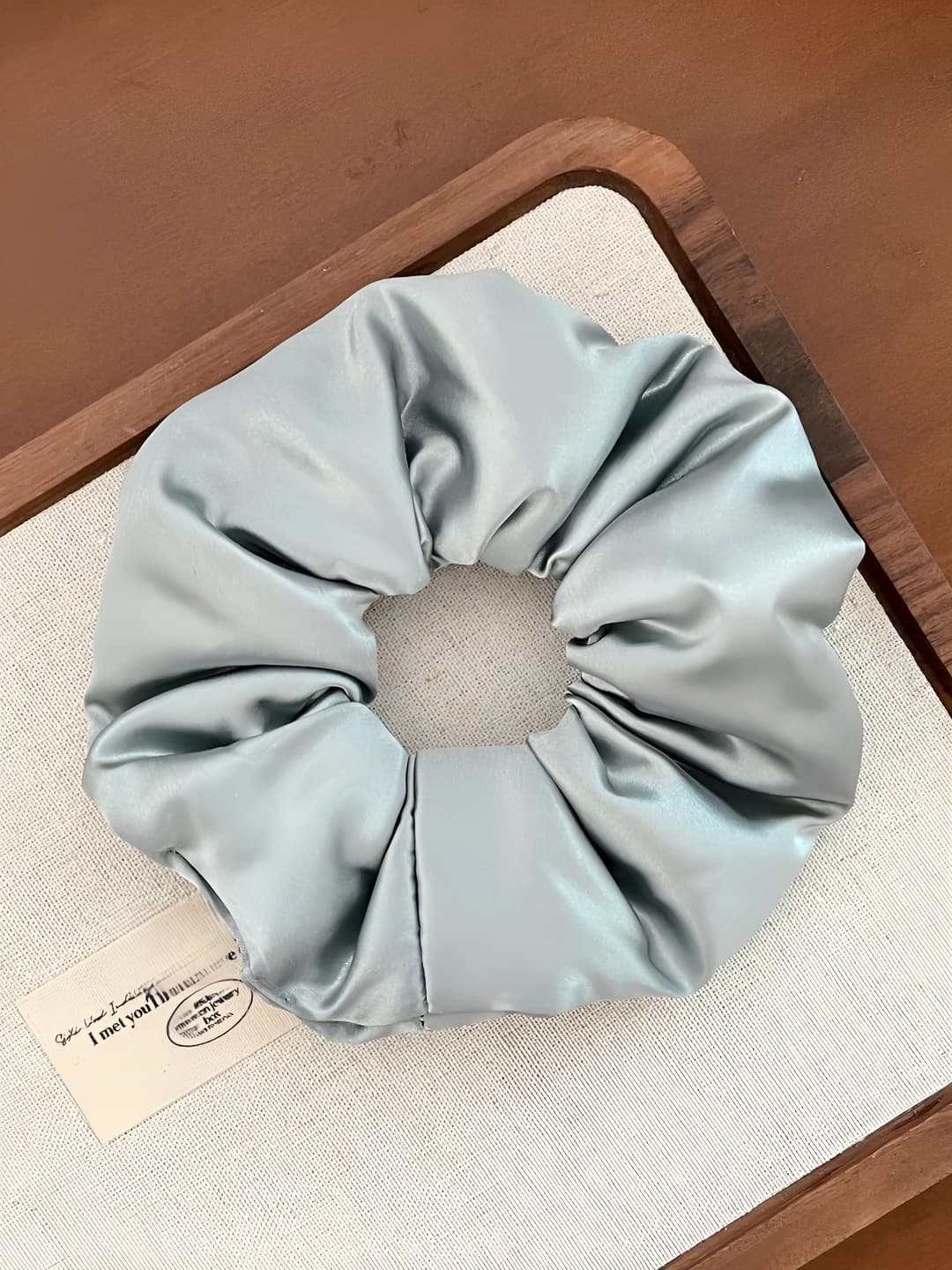 Premium grey-blue hair band