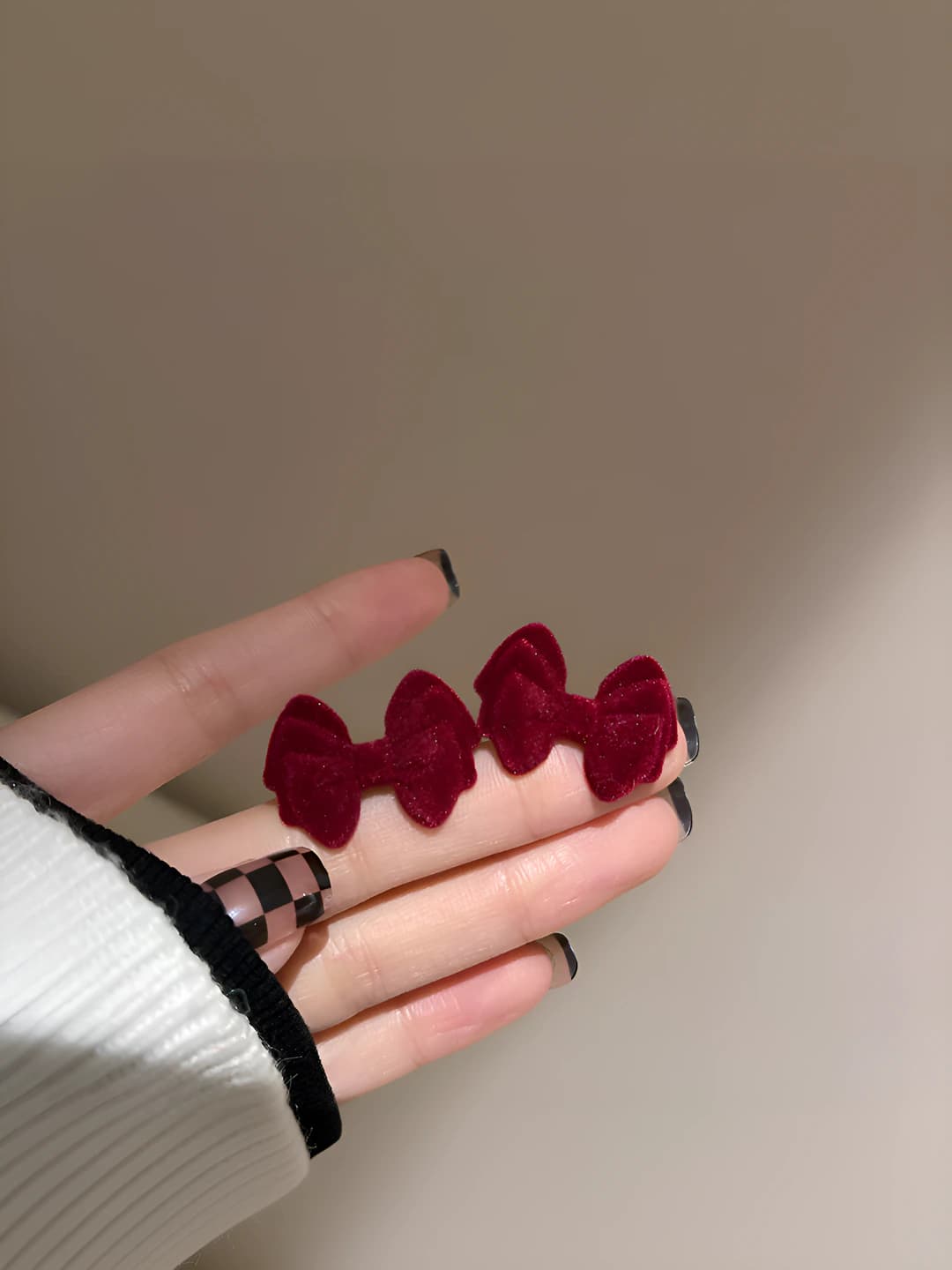 6# Silver - Red - Small bow