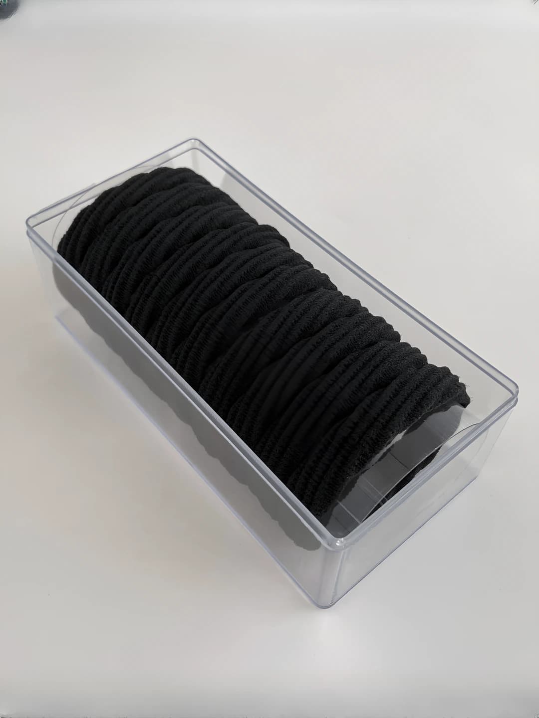 Black spirals, 10 pcs, box
