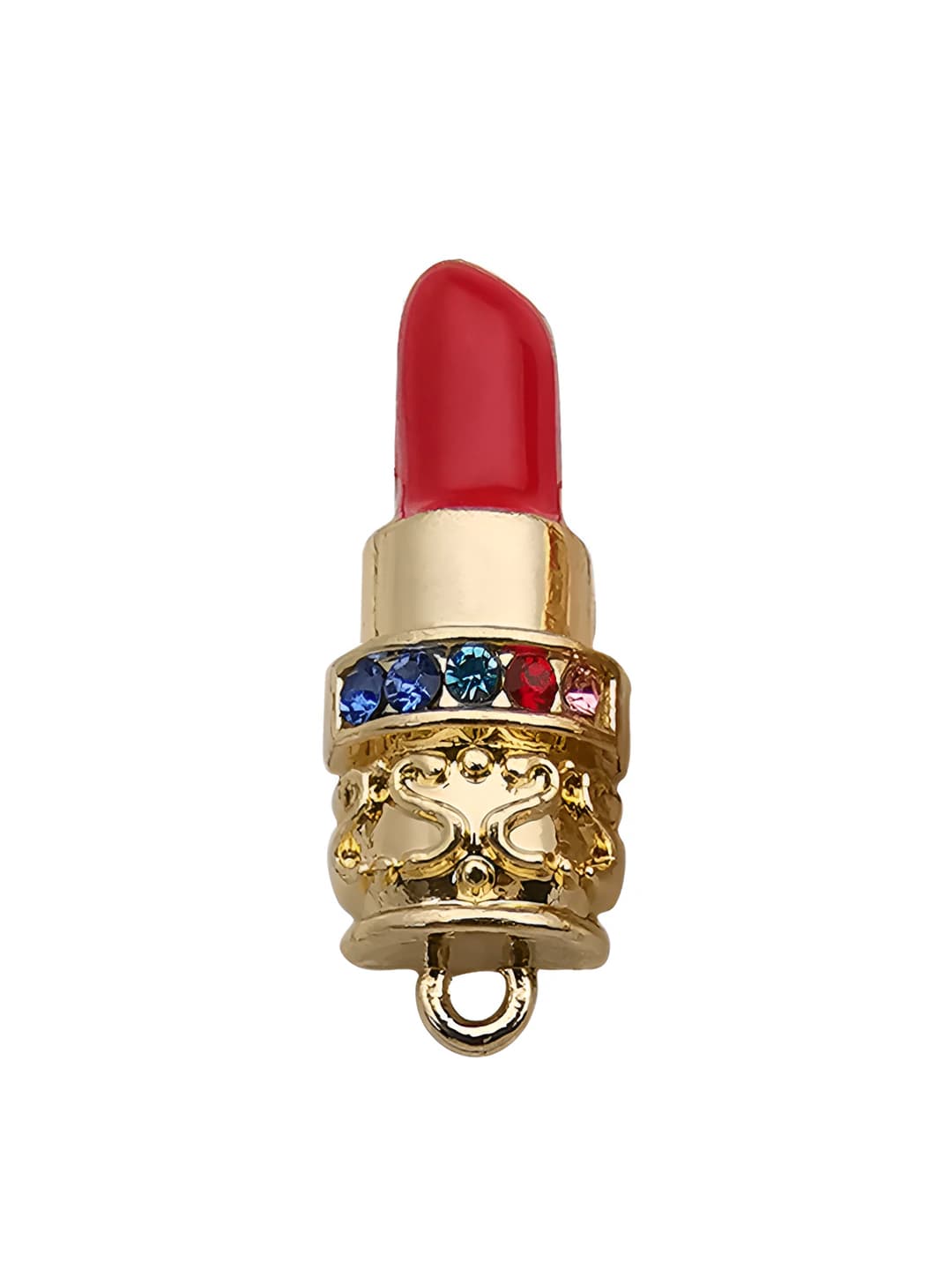 1 pc bright red crystal lipstick 10x25mm-1.8g-12281