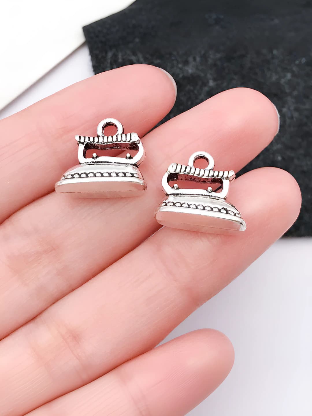 1 dona qadimiy kumush temir, 12x14mm, 2g