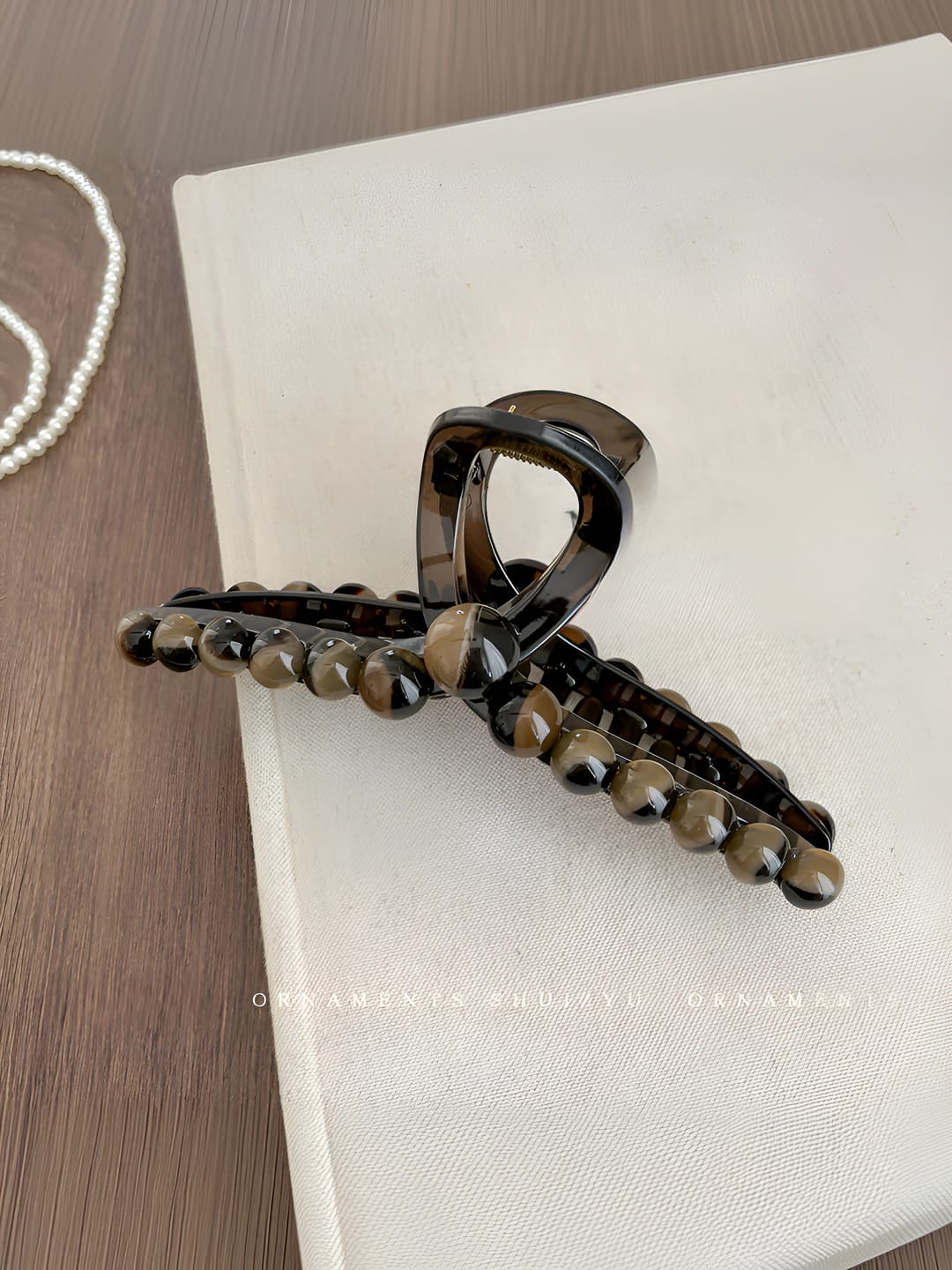 Градиентные круглые бусины, 15.1 см