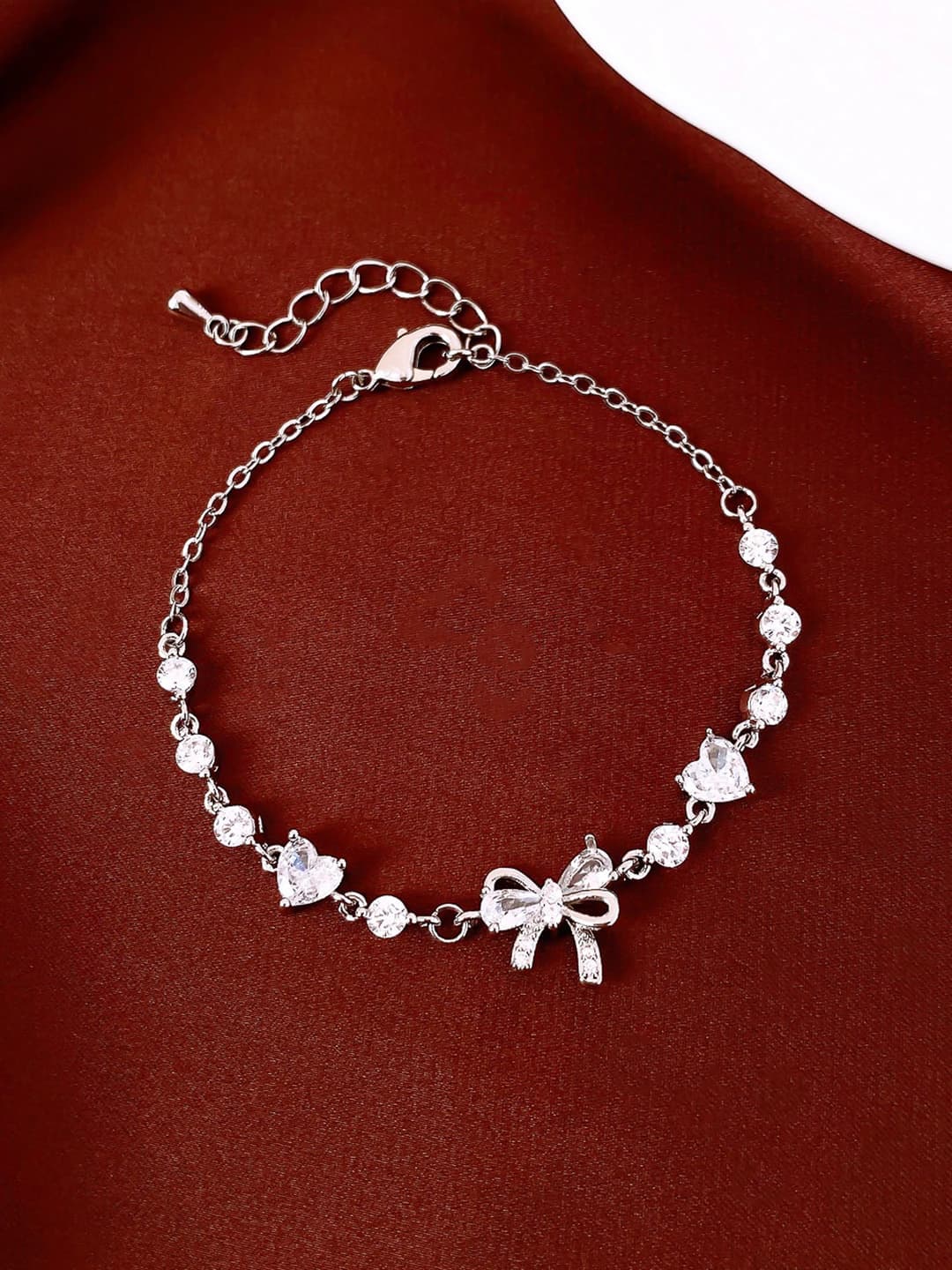 Bracelet - silver - white