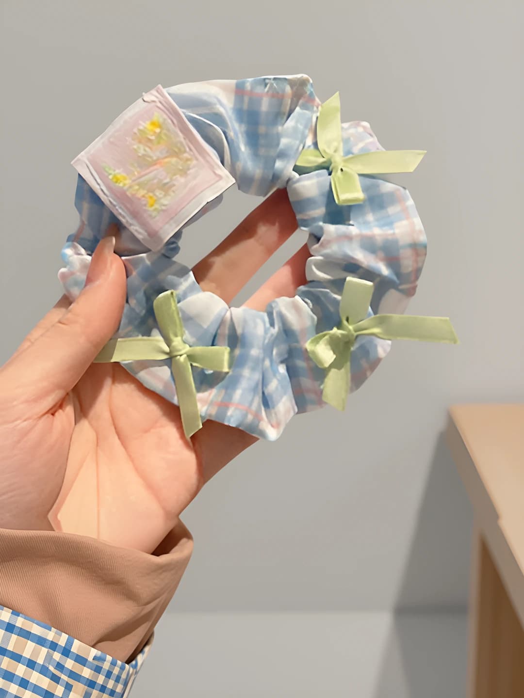 6# Sweet plaid blue 11 cm