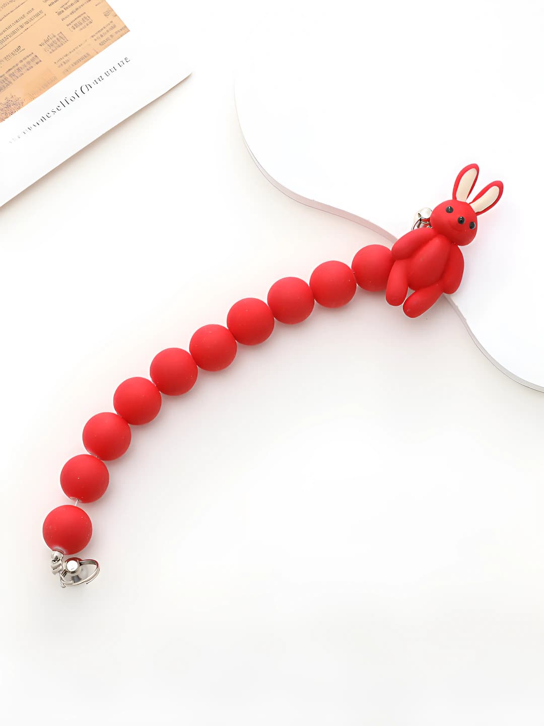 Rabbit, rubber beads