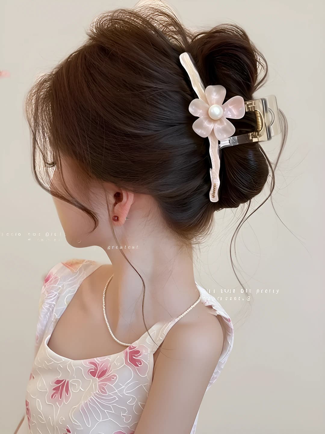 1# Розовые цветы, односторонний, 12.5 см