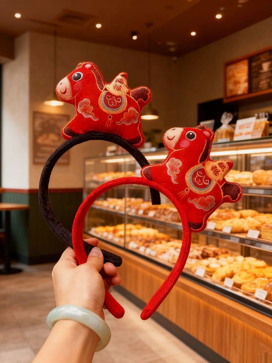 Fluffy pony headband [Red]