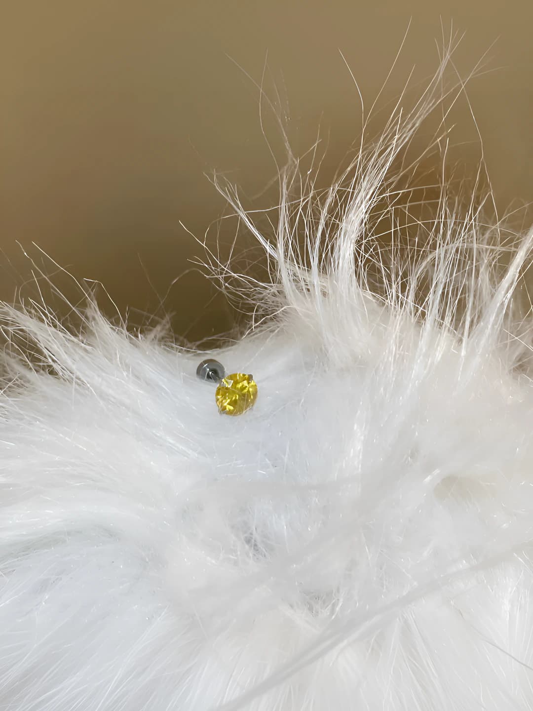 0.8 ct 6mm Goose yellow (1 pc)