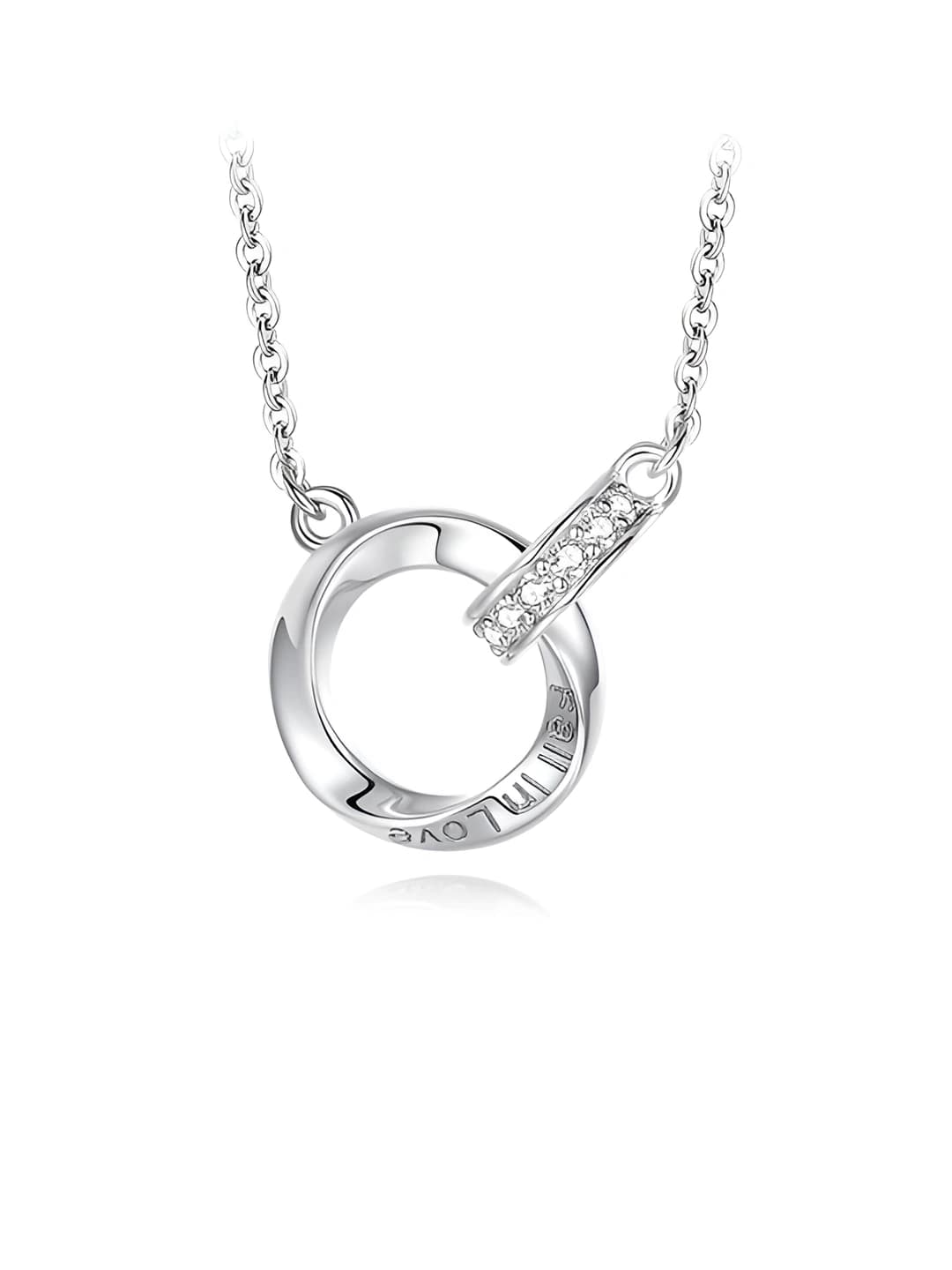 QLXL004 - White zircon - Zircon-Moissanite