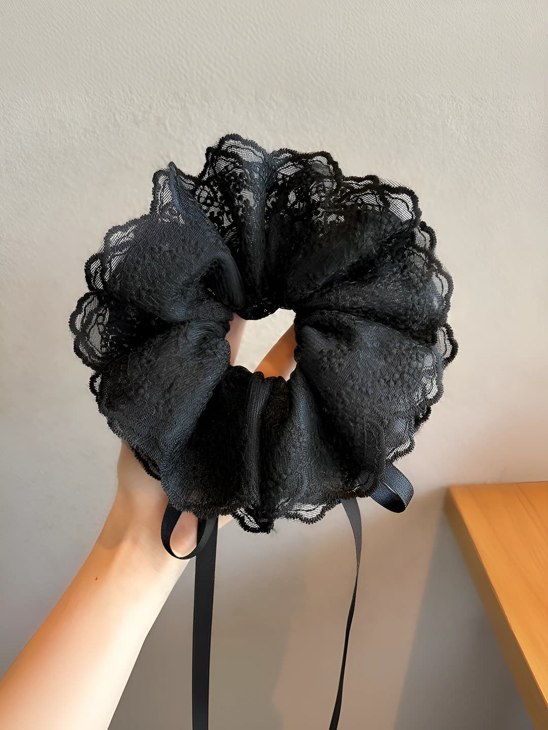 3# Black lace drawstring 29cm*15cm