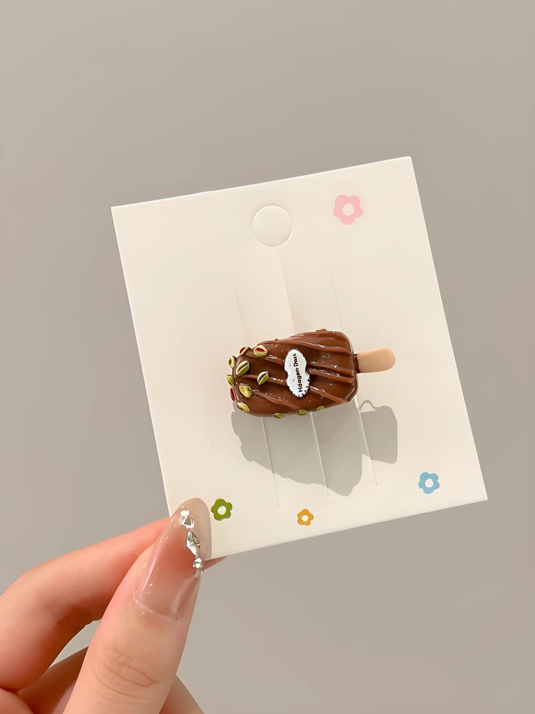 Ice cream [coffee] clip 2 cm ice cream ~3.2 cm