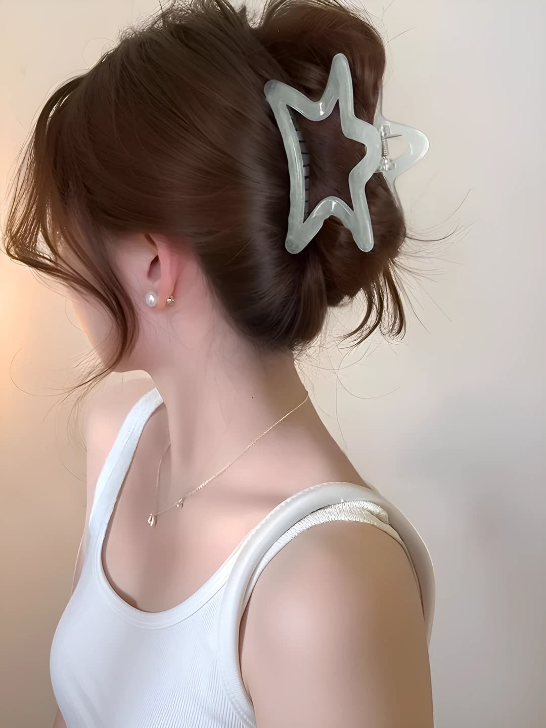1# Dark blue star clip, 10 cm