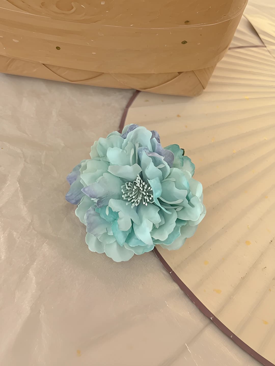 2# Blue-purple ombré camellia ~7 cm